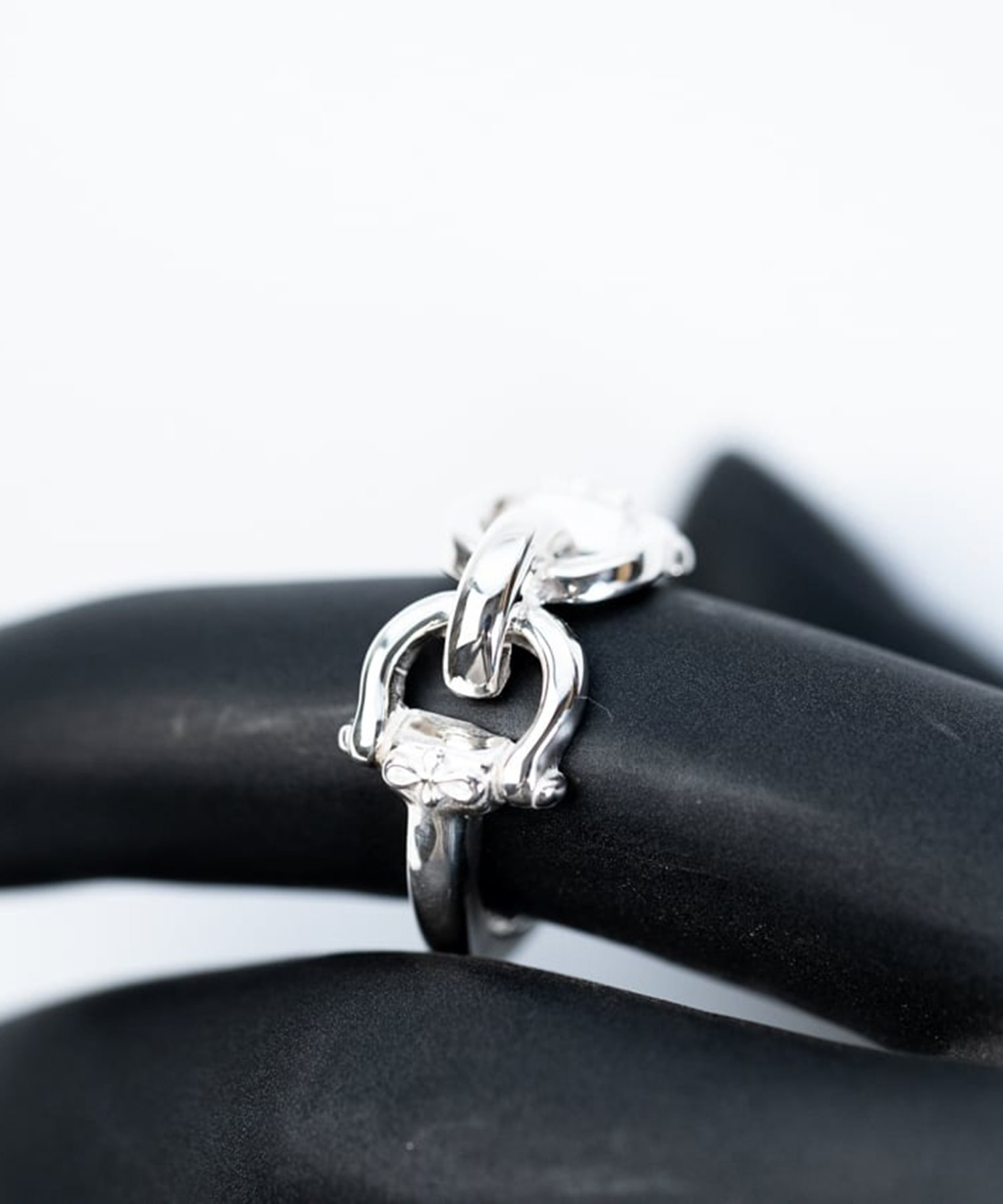 R-086 Horse bit ring WAKAN SILVER SMITH
