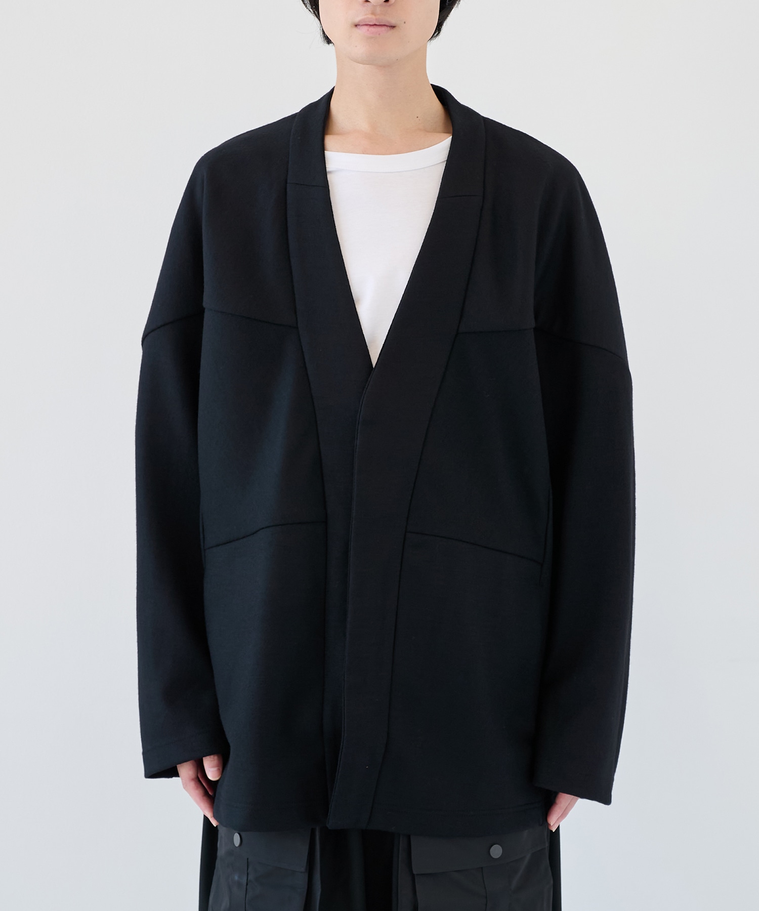 WOOL MELTON CARDIGAN White Mountaineering