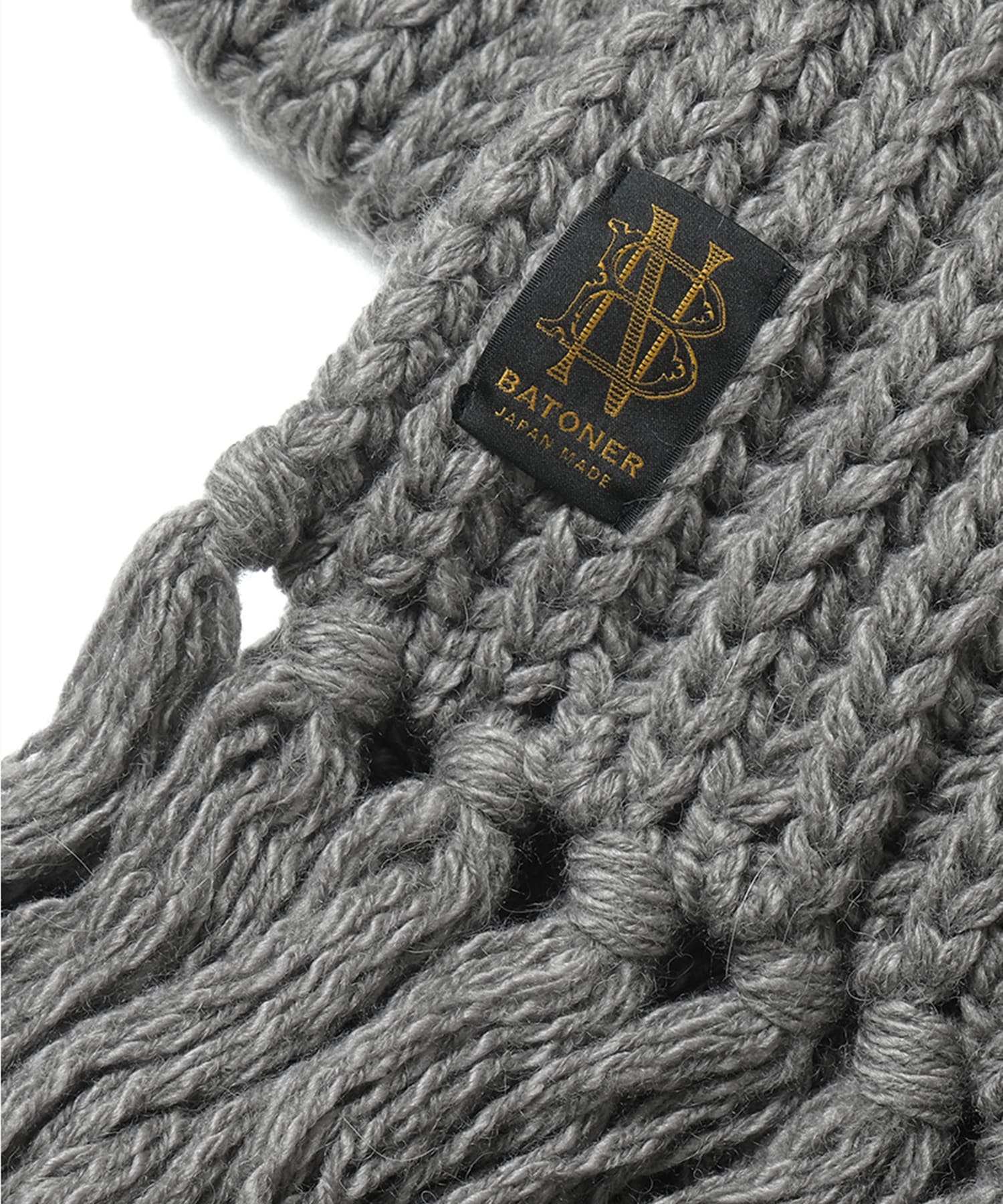 FRINGE MUFFLER LONG BATONER
