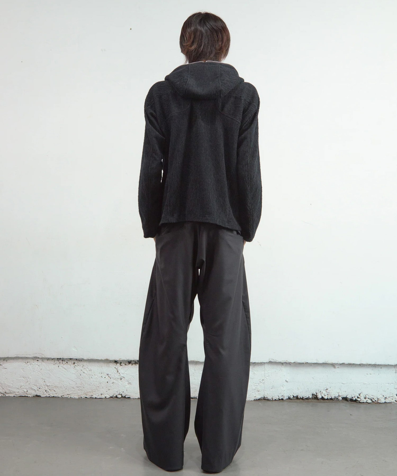 SEMI SHEER FULL ZIP UP HOODIE NVRFRGT