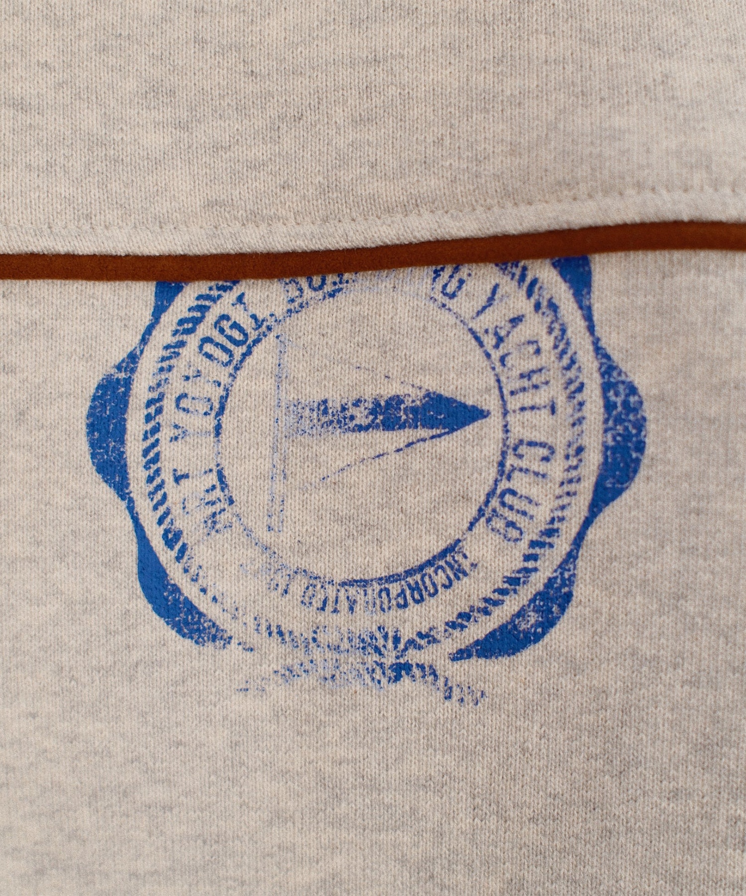 Leather-Trimmed Sweatshirt KHOKI