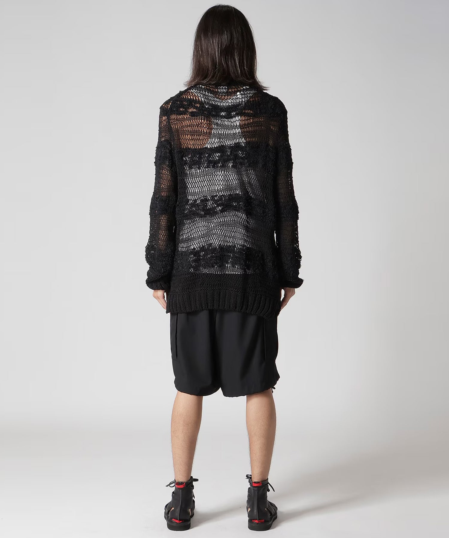 ボーダー切り替え丸首PO Yohji Yamamoto