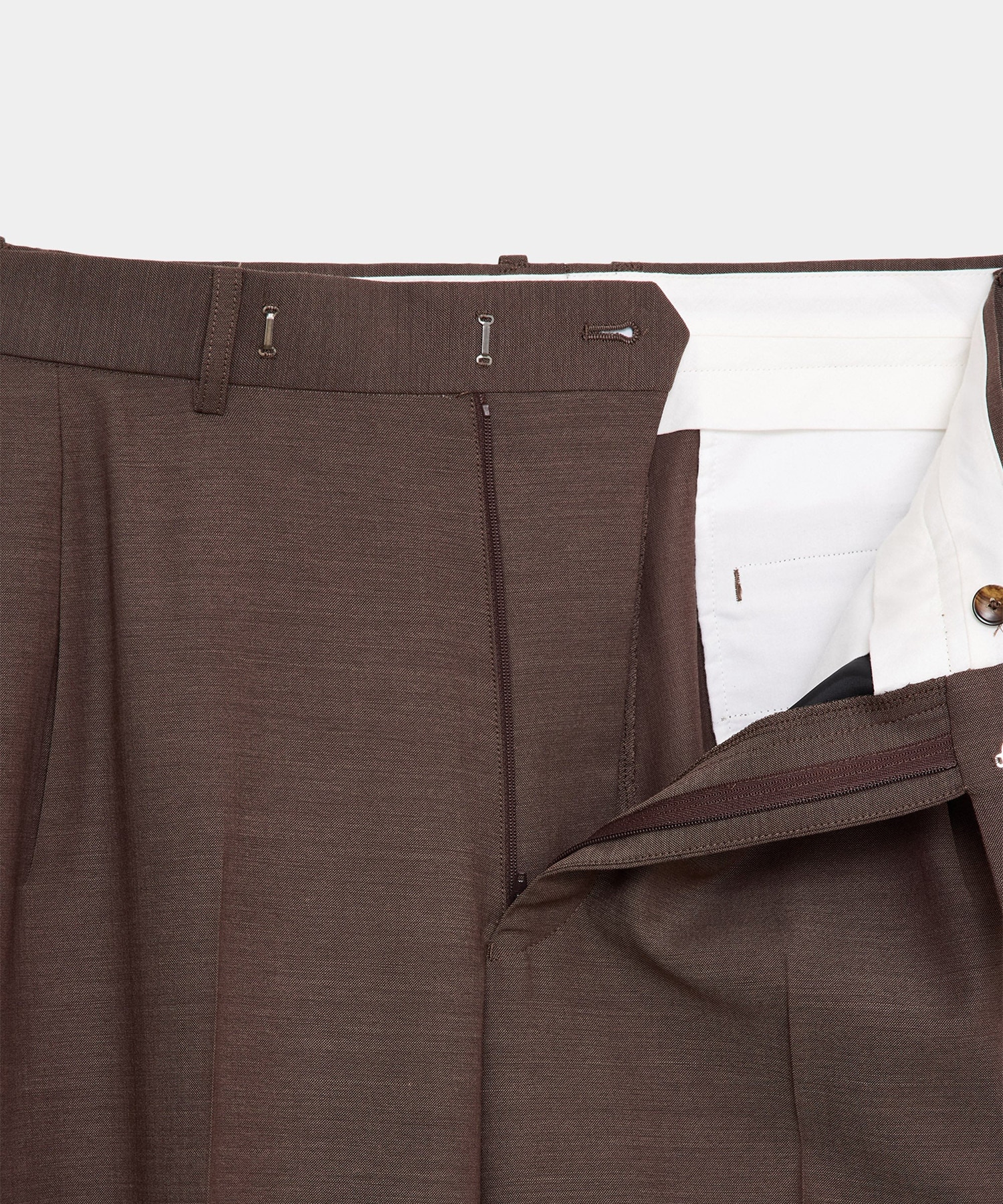 ONE TUCK WIDE TROUSERS 