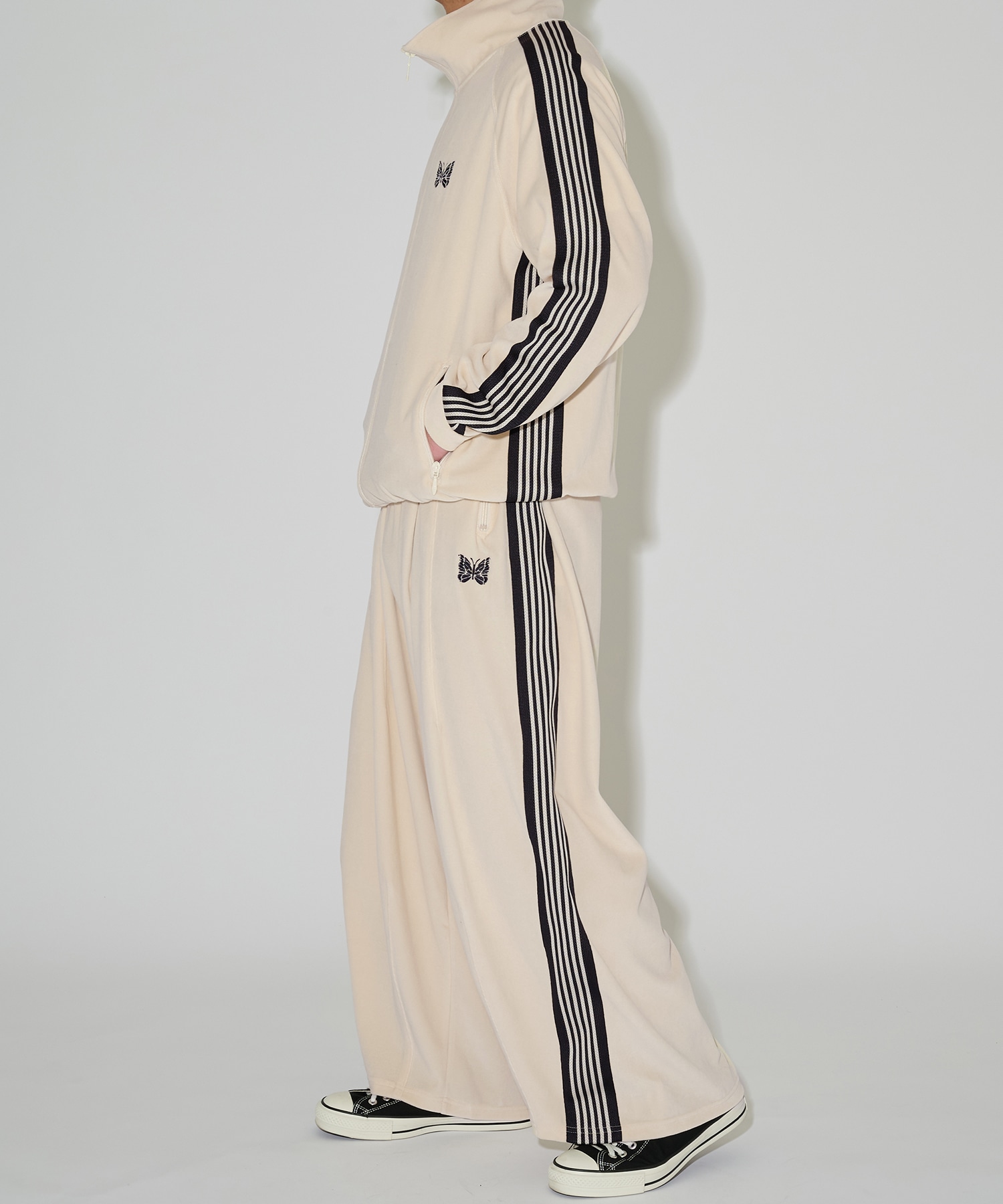 別注 H.D. Track Pant- C/PE Velour NEEDLES