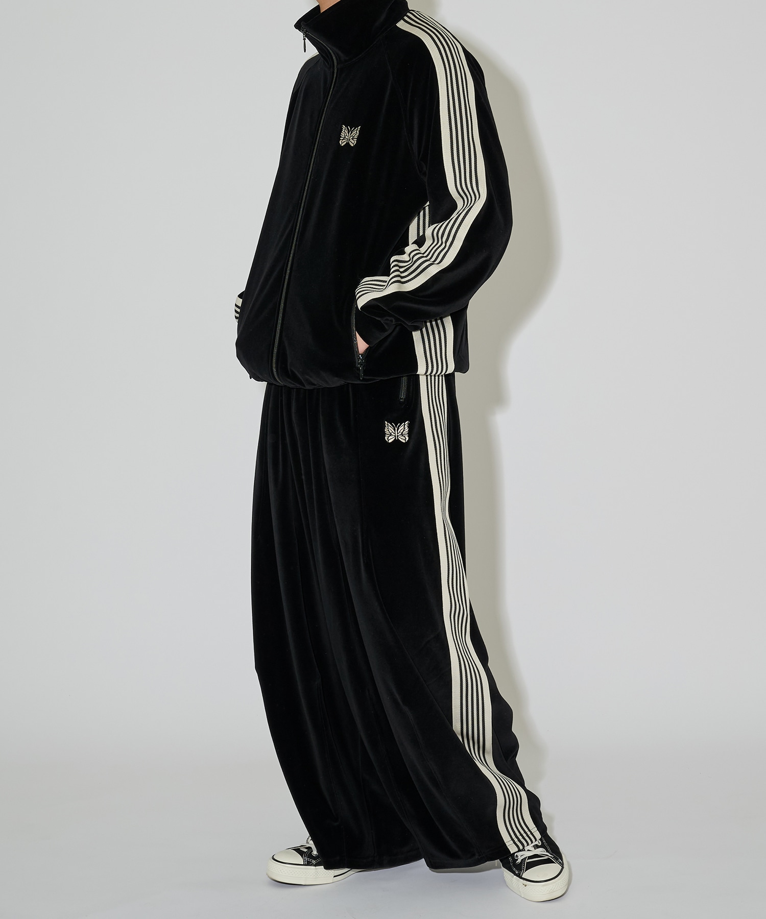 別注 H.D. Track Pant- C/PE Velour NEEDLES