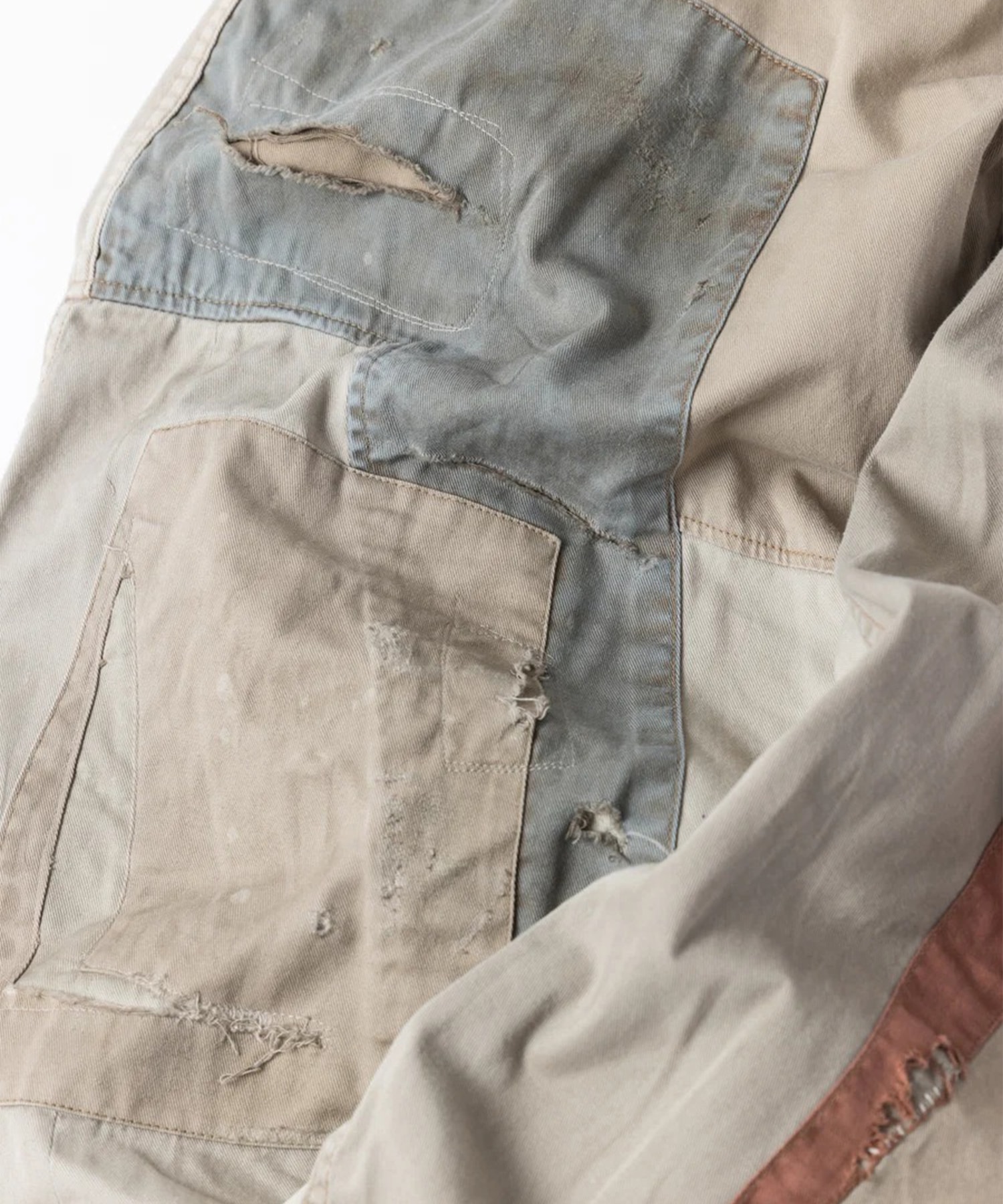 REMAKED MIX PANEL WIDE EASY PANTS ANACHRONORM