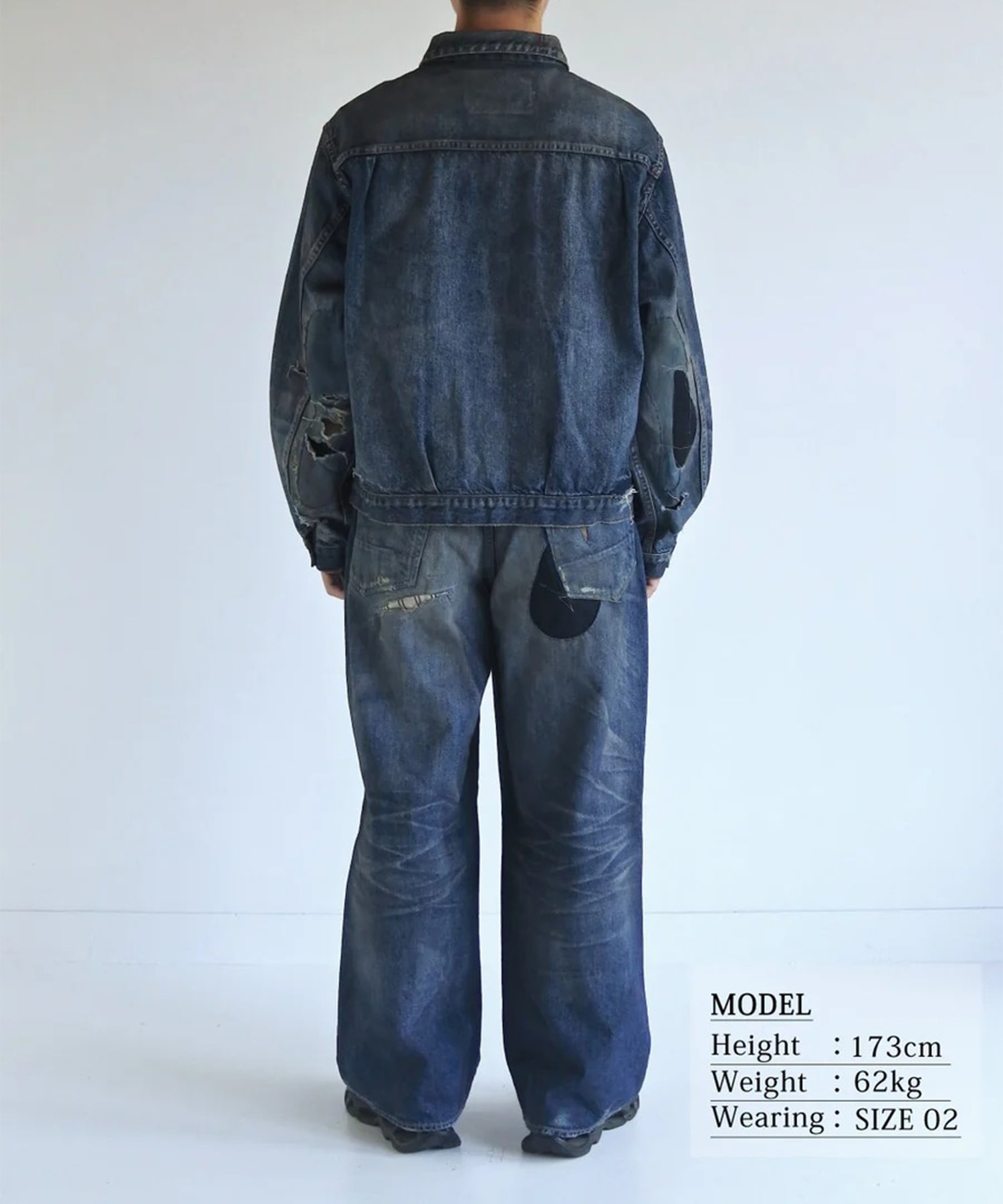 REMAKED DOUBLE POCKET DENIM JACKET ANACHRONORM