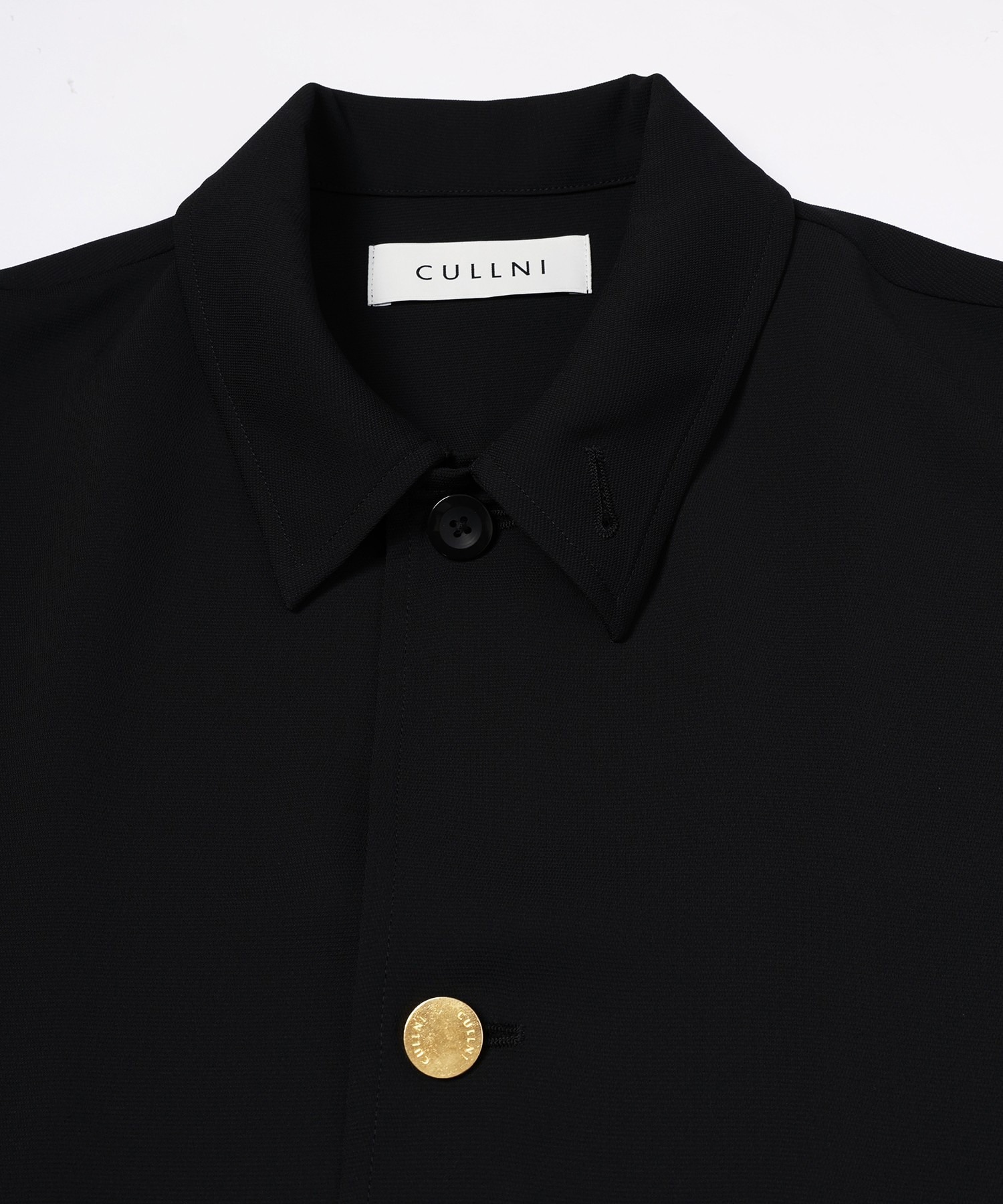 Dry Stretch Cloth Drawstring Short Sleeve Shirt CULLNI