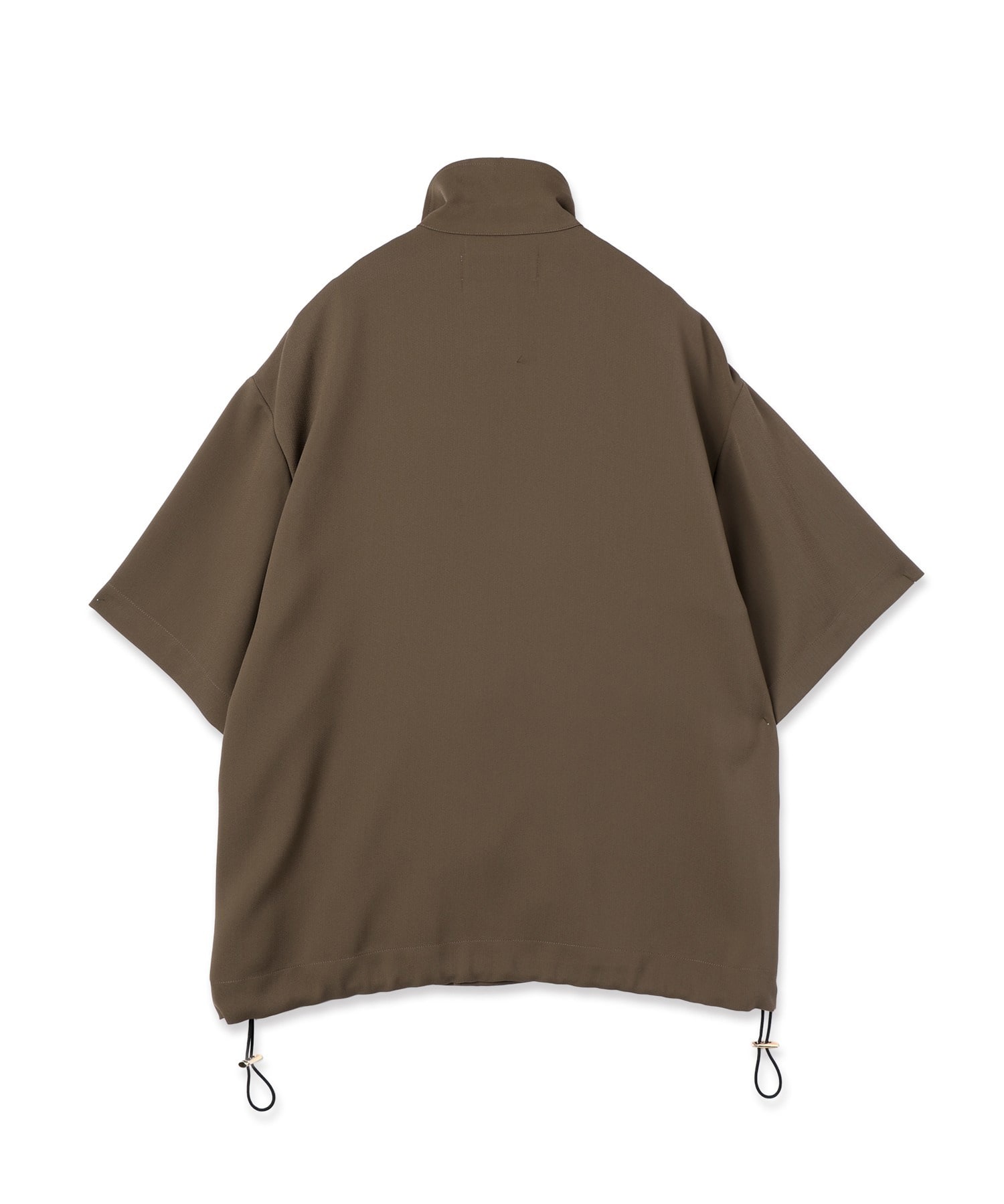 Dry Stretch Cloth Drawstring Short Sleeve Shirt CULLNI