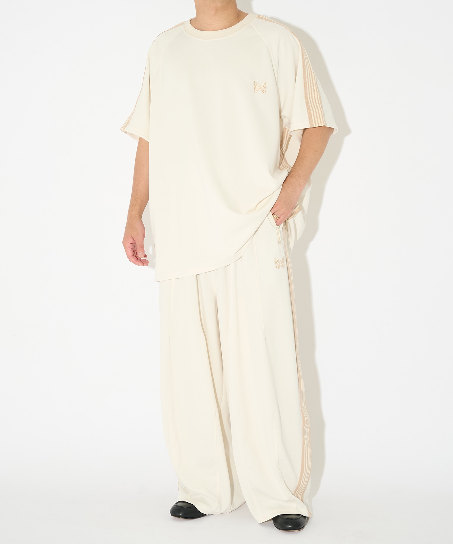 別注 Track S/S Crew Neck Shirt - COOL NEEDLES