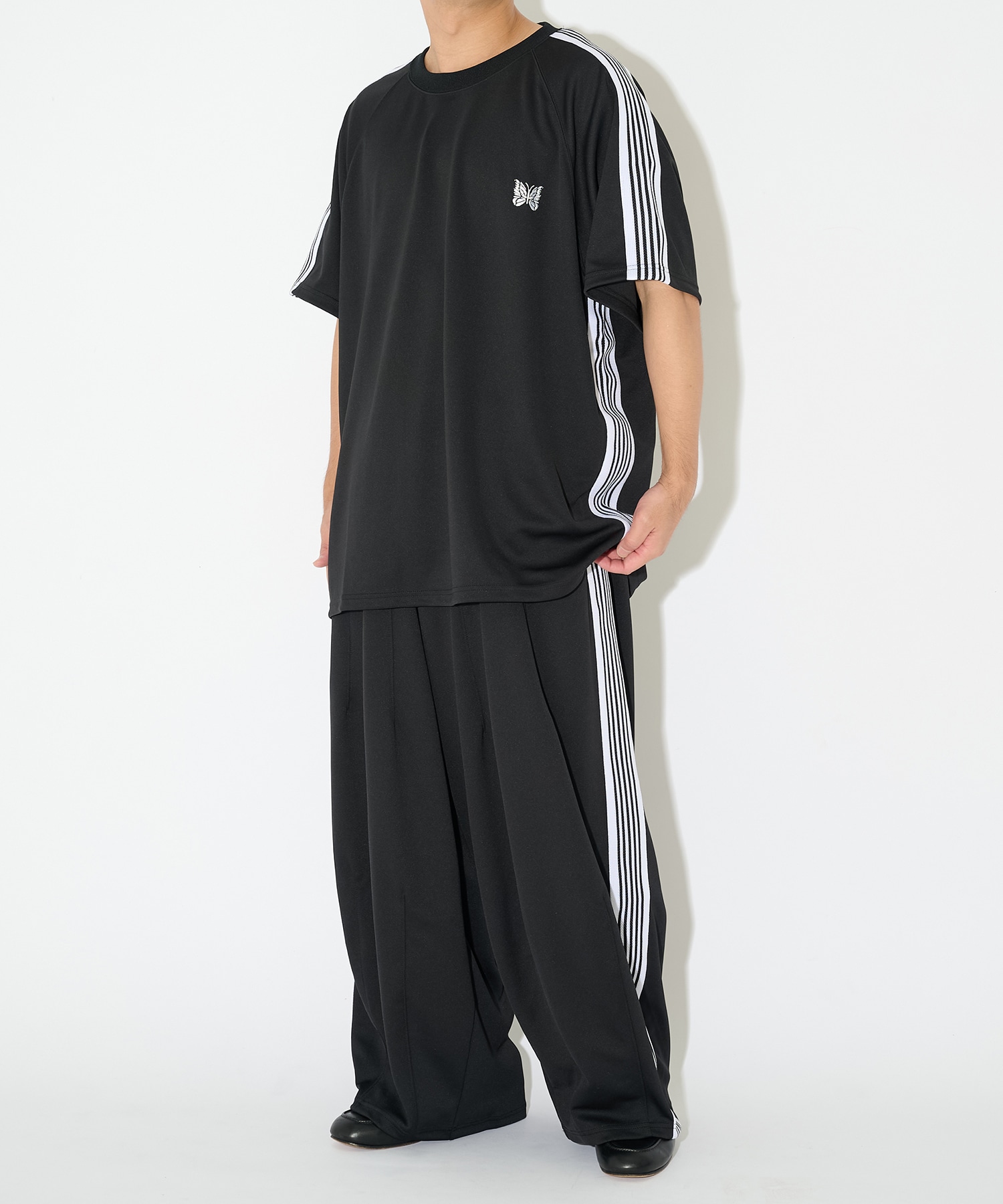 別注 Track S/S Crew Neck Shirt - COOL NEEDLES