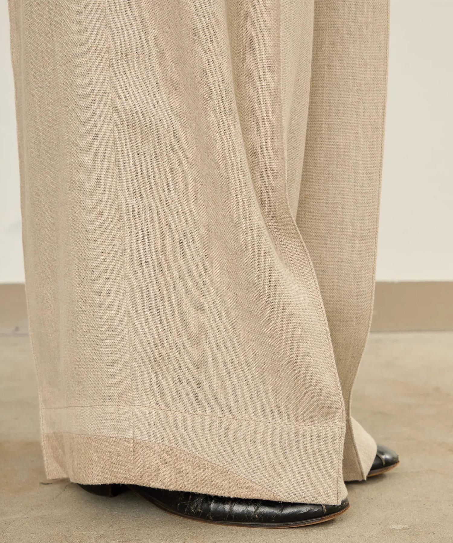 LINEN WIDE PANTS I'm here