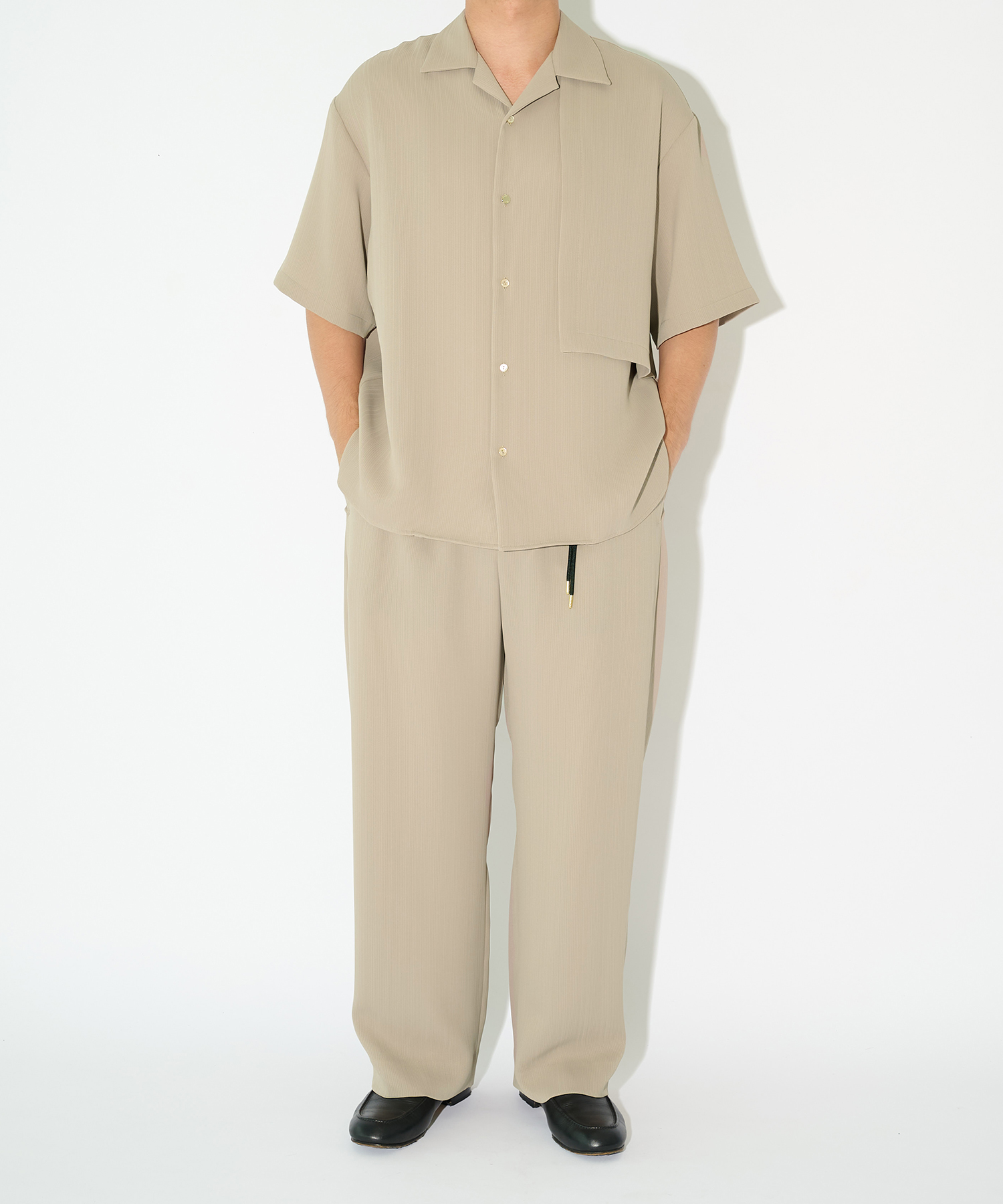 別注 Cord pique Drawstring Relaxed Pants CULLNI