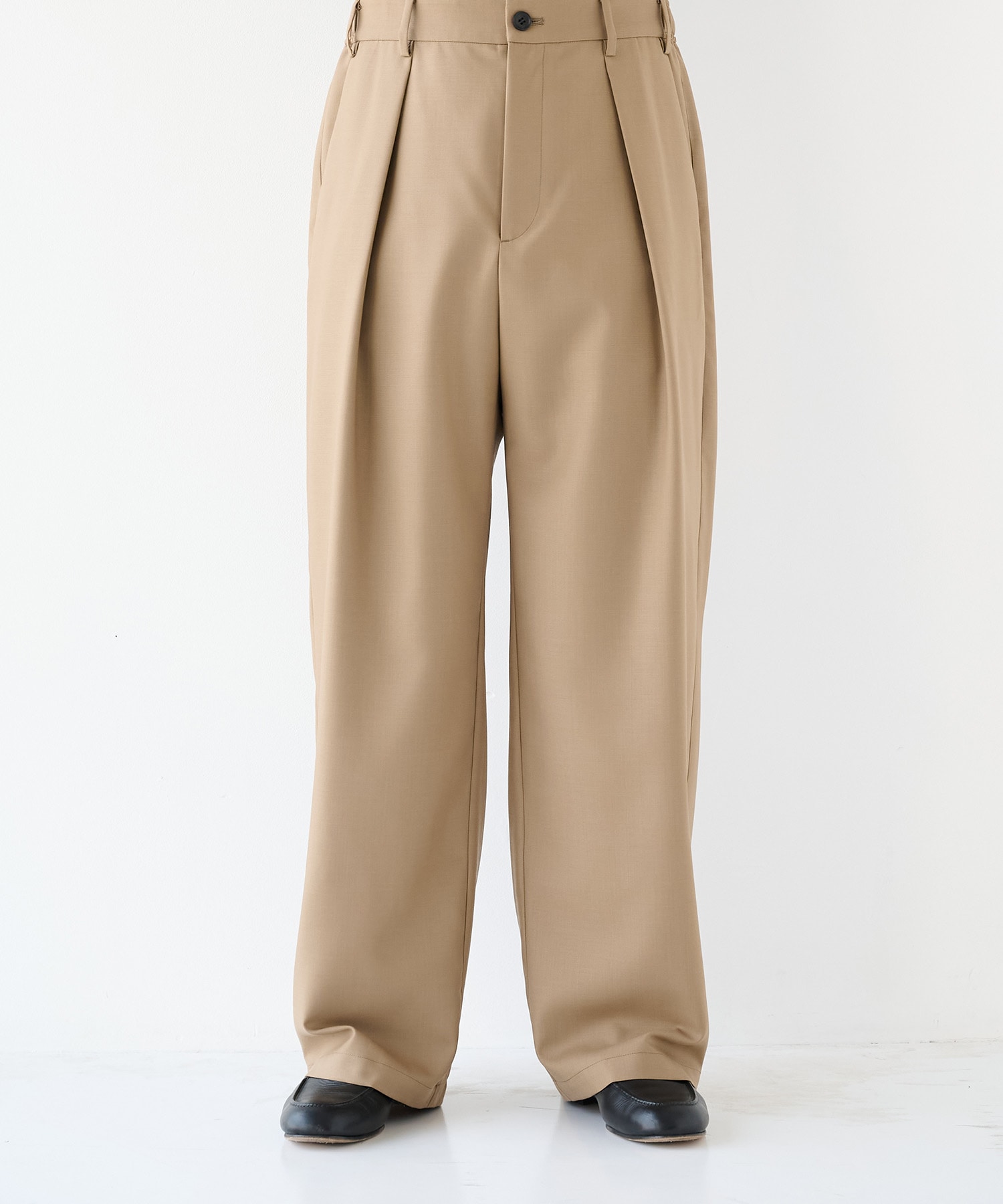 Non-Mulesed Summer Wool Slacks STUDIOUS