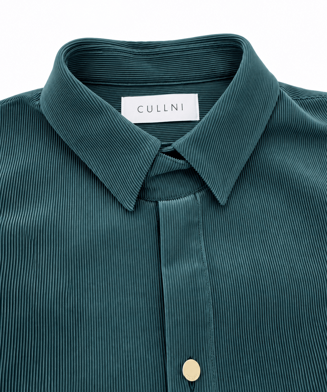 別注 Cord Pique Chin Tab Long Sleeve Shirt CULLNI