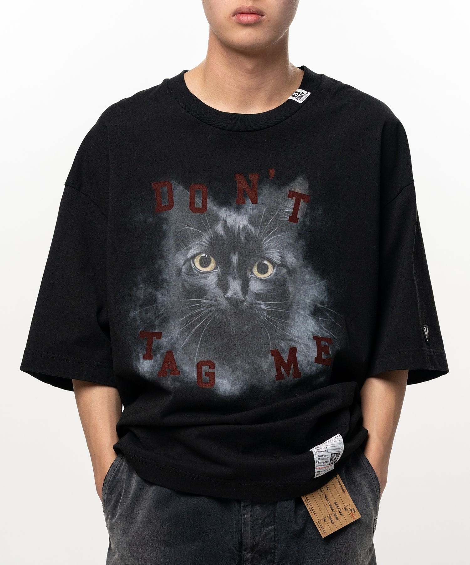CAT PRINTED TEE Maison MIHARA YASUHIRO