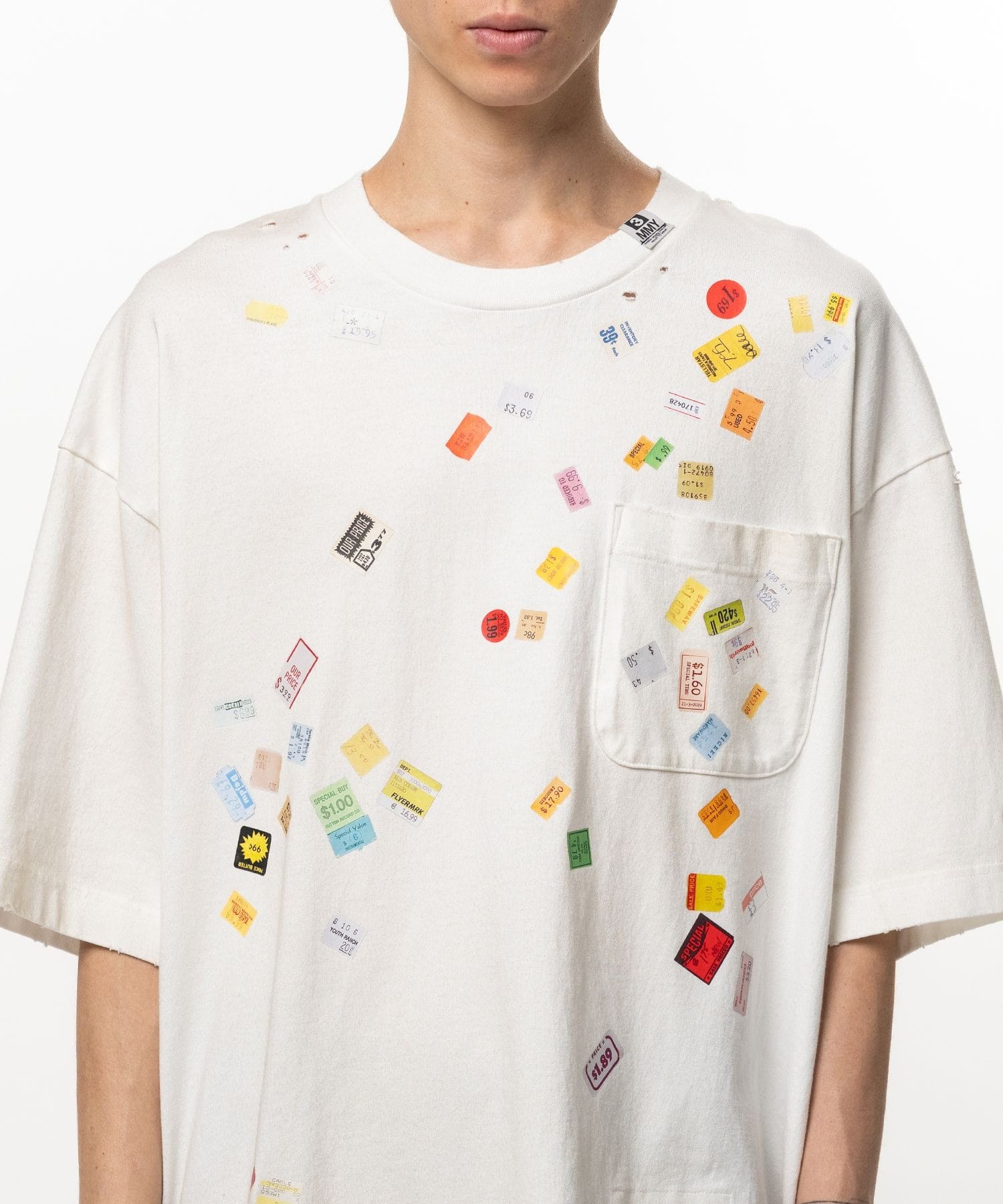 PRICE STICKER TEE Maison MIHARA YASUHIRO