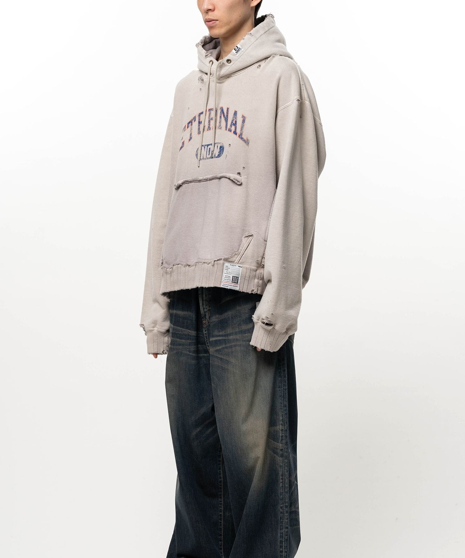 SUN FADED SWEAT HOODIE Maison MIHARA YASUHIRO