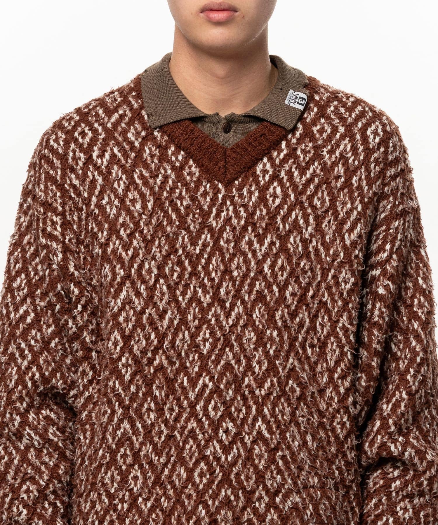 LAYERED KNIT PULLOVER Maison MIHARA YASUHIRO