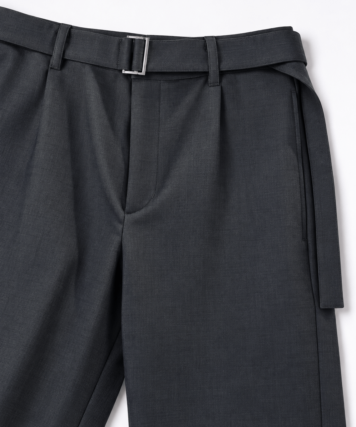 別注 Dry Gabardine Wide Pant with Long Belt CULLNI