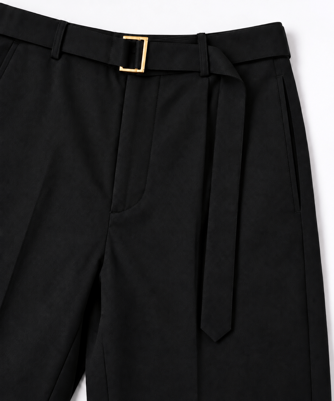 別注 Dry Gabardine Wide Pant with Long Belt CULLNI