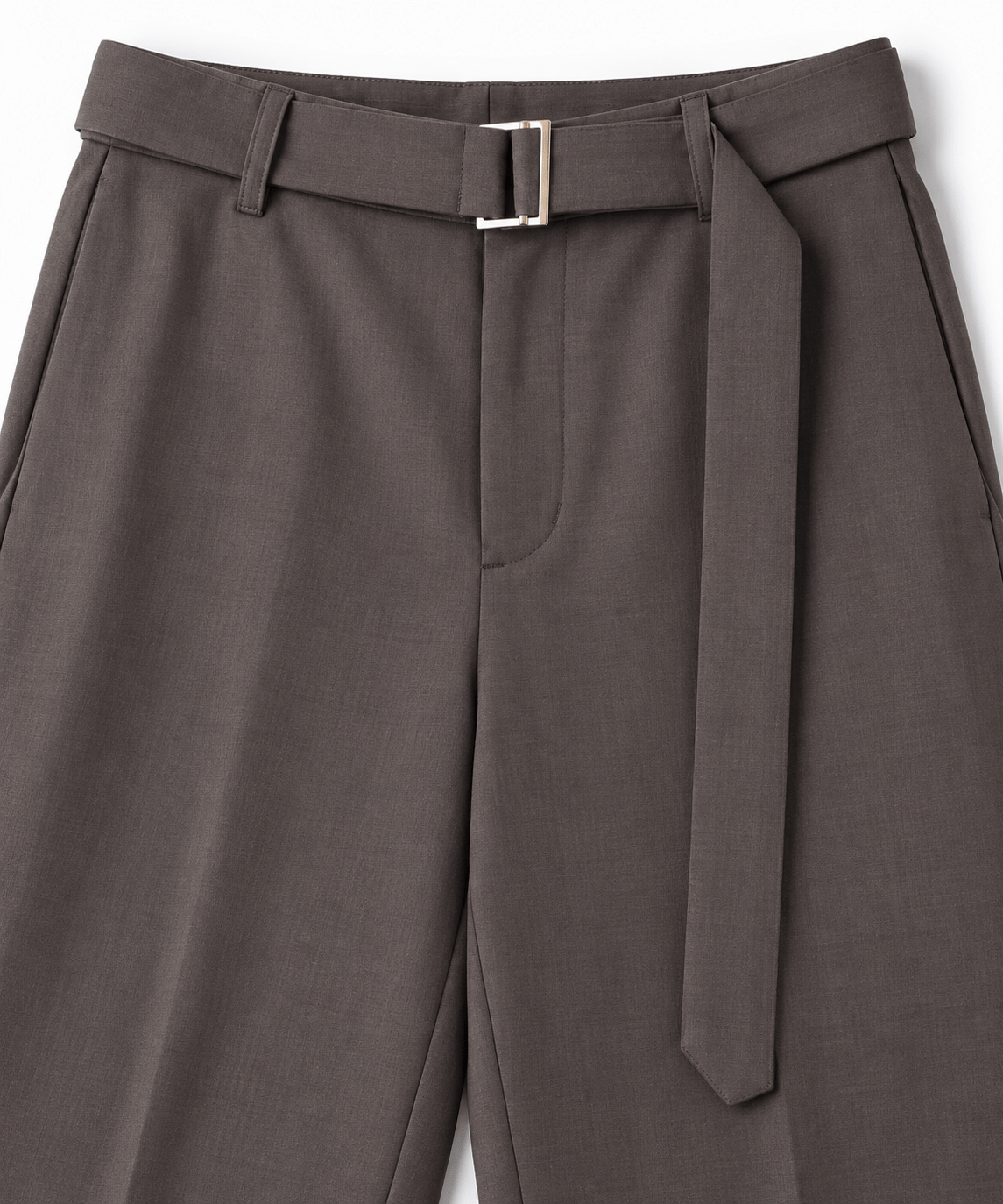 別注 Dry Gabardine Wide Pant with Long Belt CULLNI