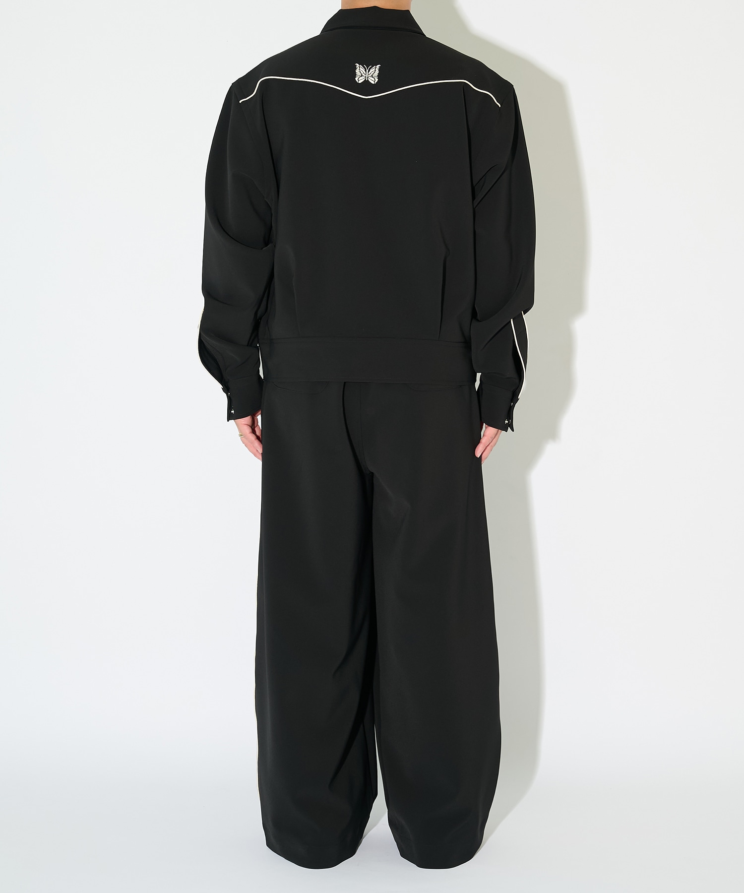 別注 Piping Cowboy Jacket-Poly Double Cloth NEEDLES