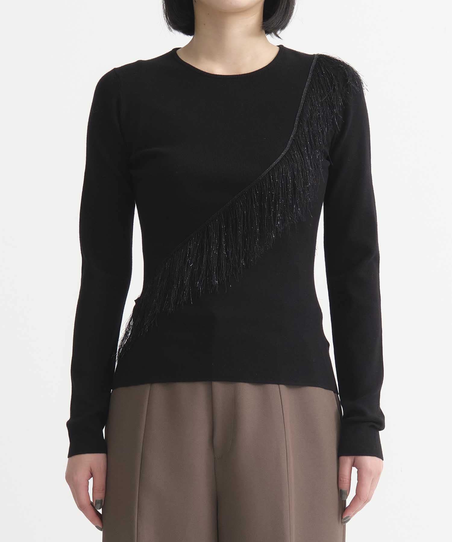 Fringe Detail Knit Top STUDIOUS