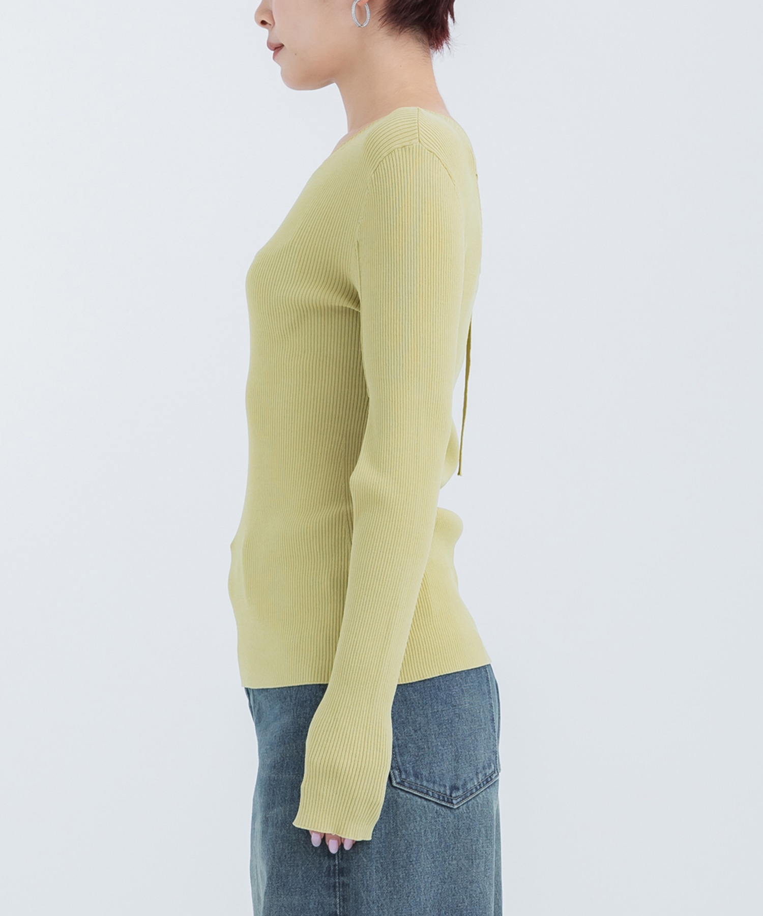 Slit Sleeve Knit Top STUDIOUS