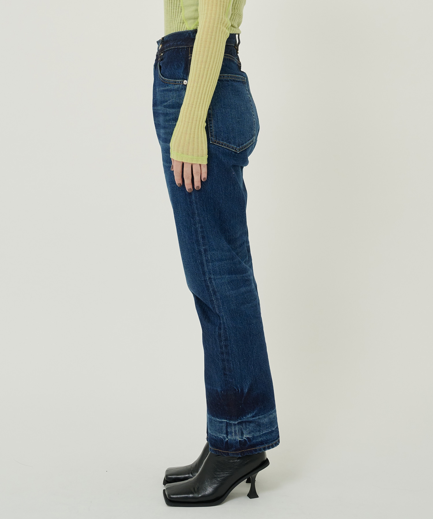 selvedge denim bleach straightpants beautiful people