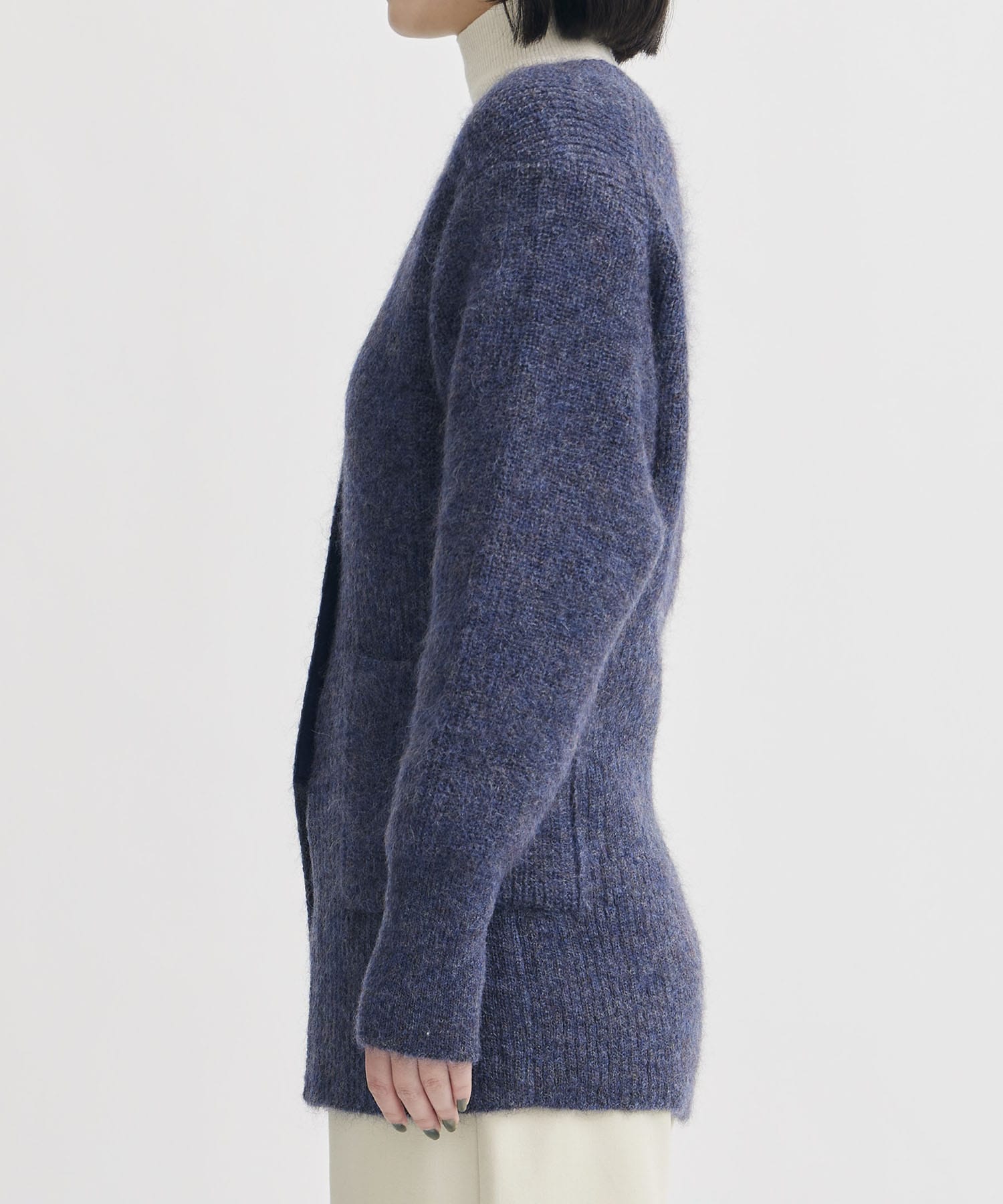 別注GRADIATION MOHAIR CARDIGAN WRAPINKNOT