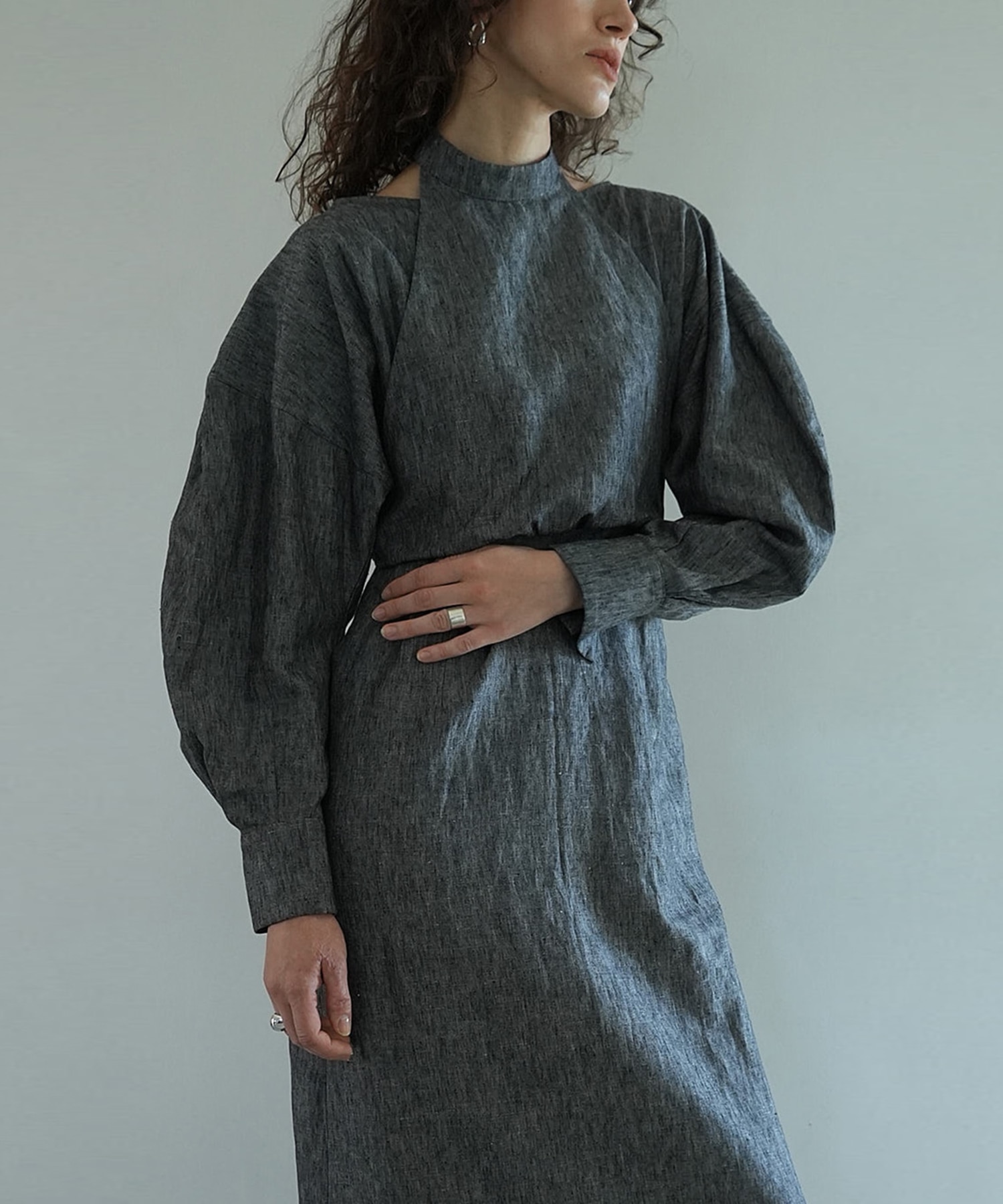 HALTER LAYERED ONEPIECE CLANE