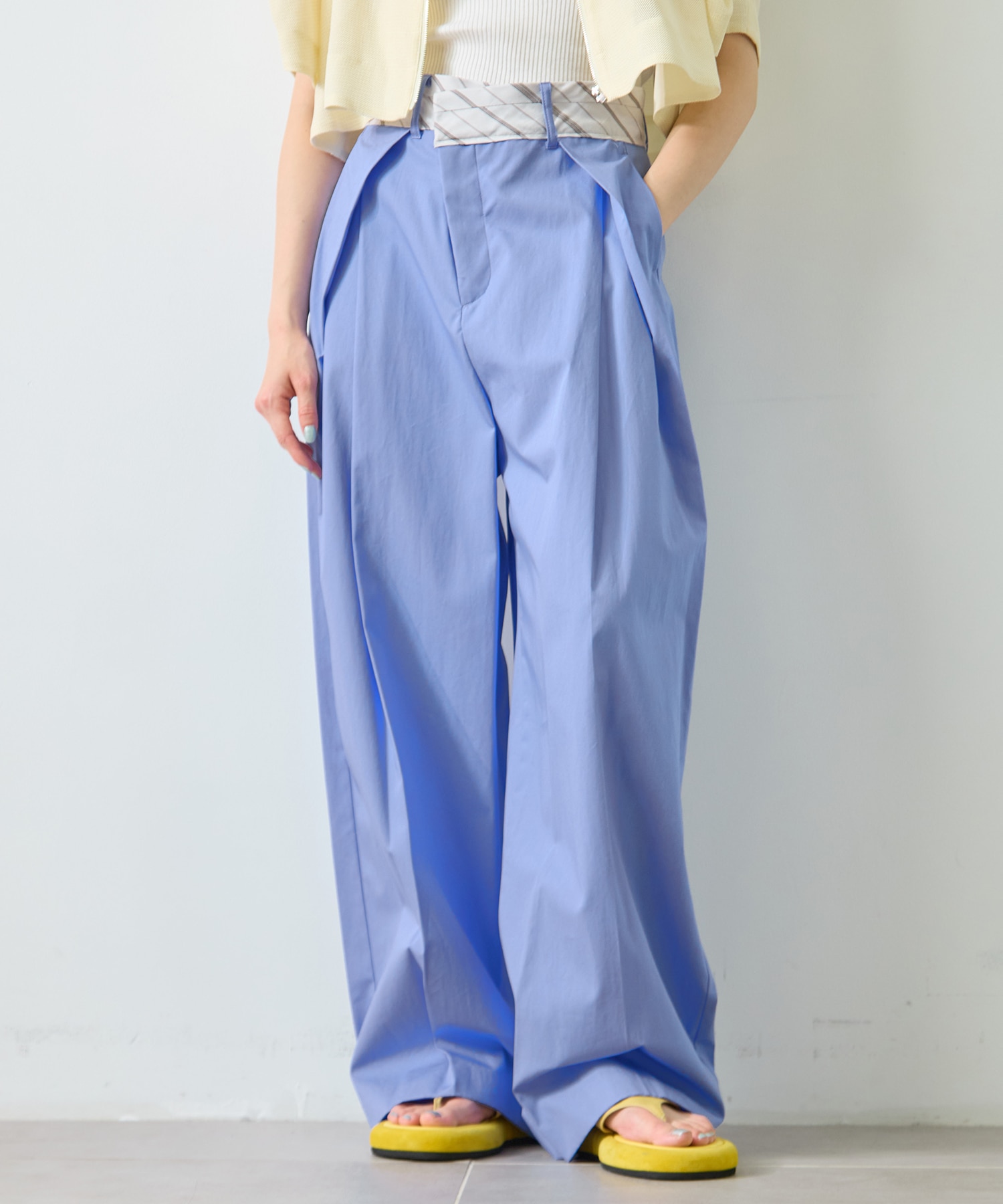 Cotton Tucked Trousers STUDIOUS
