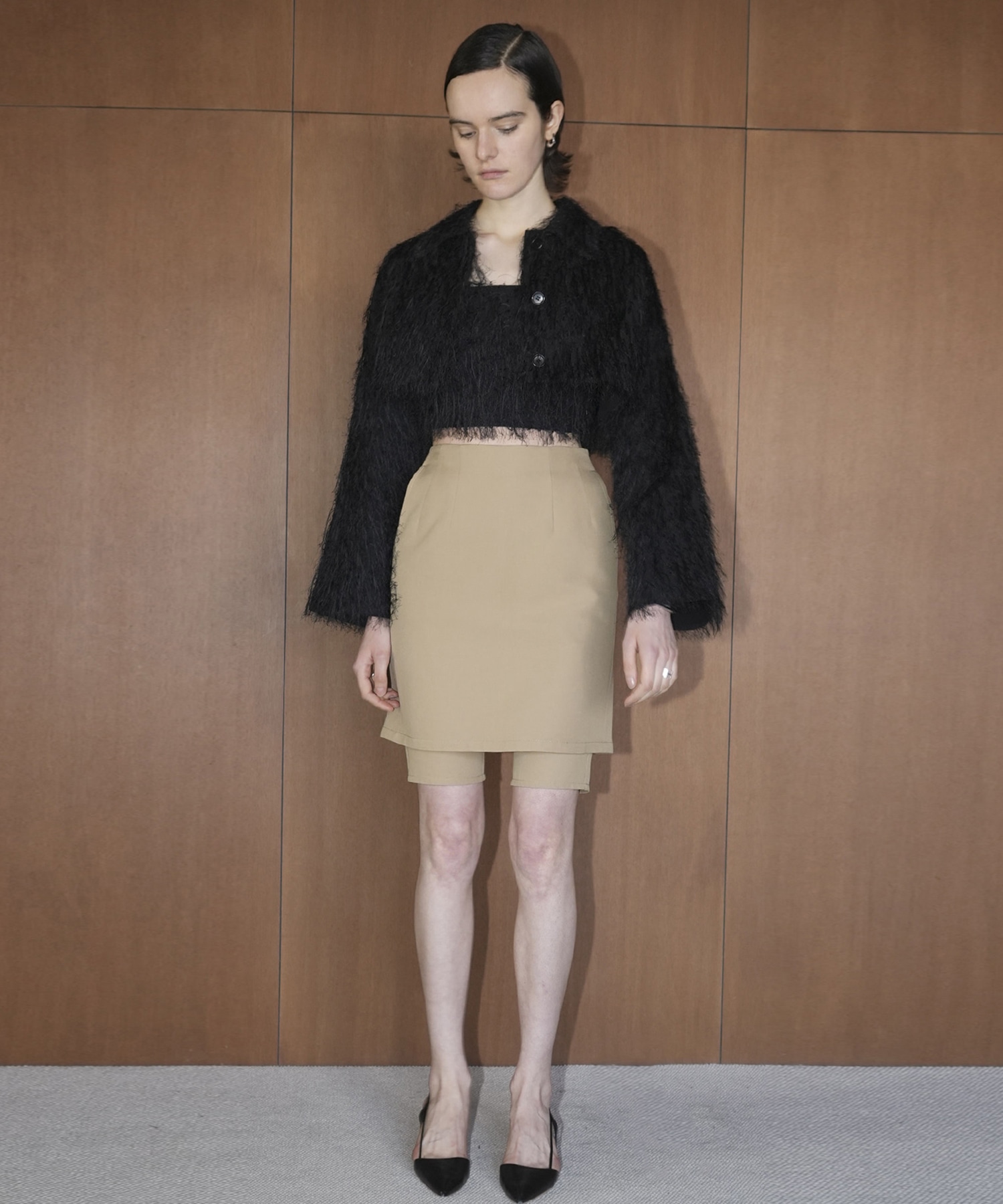 FRINGE SHORT JACKET CLANE