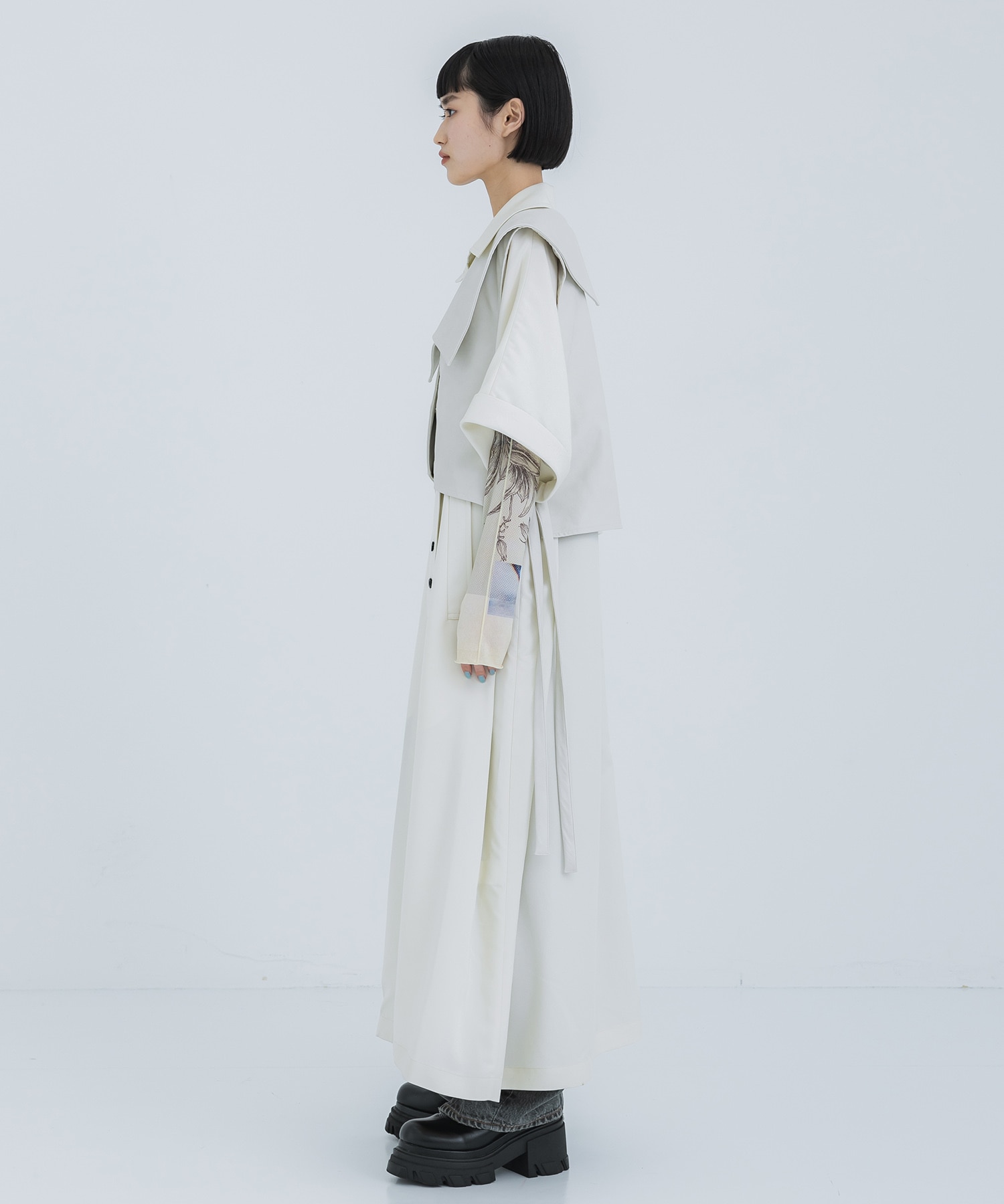 TRENCH MULTI WAY LONG VEST AMERI