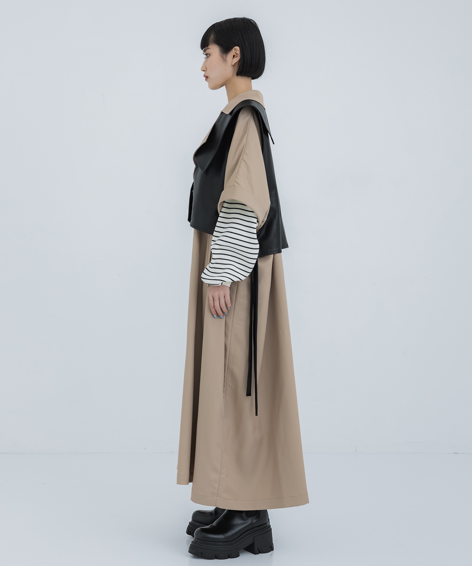 TRENCH MULTI WAY LONG VEST AMERI