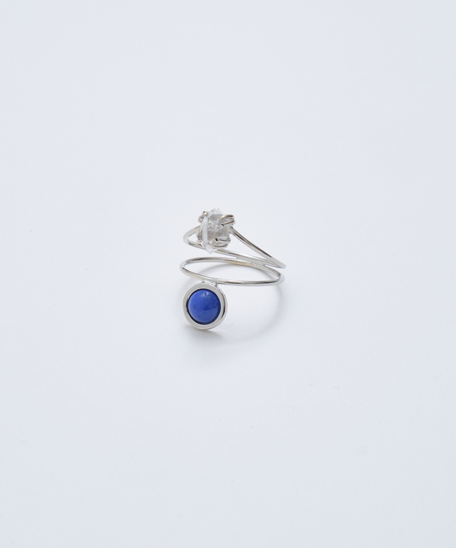 Harkimer quarts double ring ±BALANCE