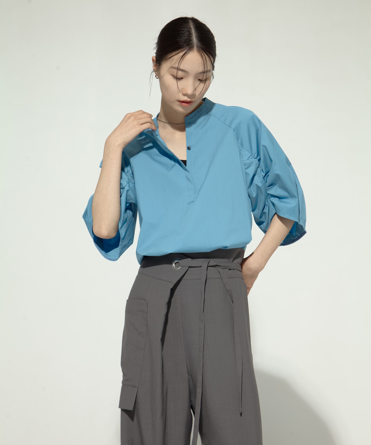 Tucked Sleeve Blouse STUDIOUS