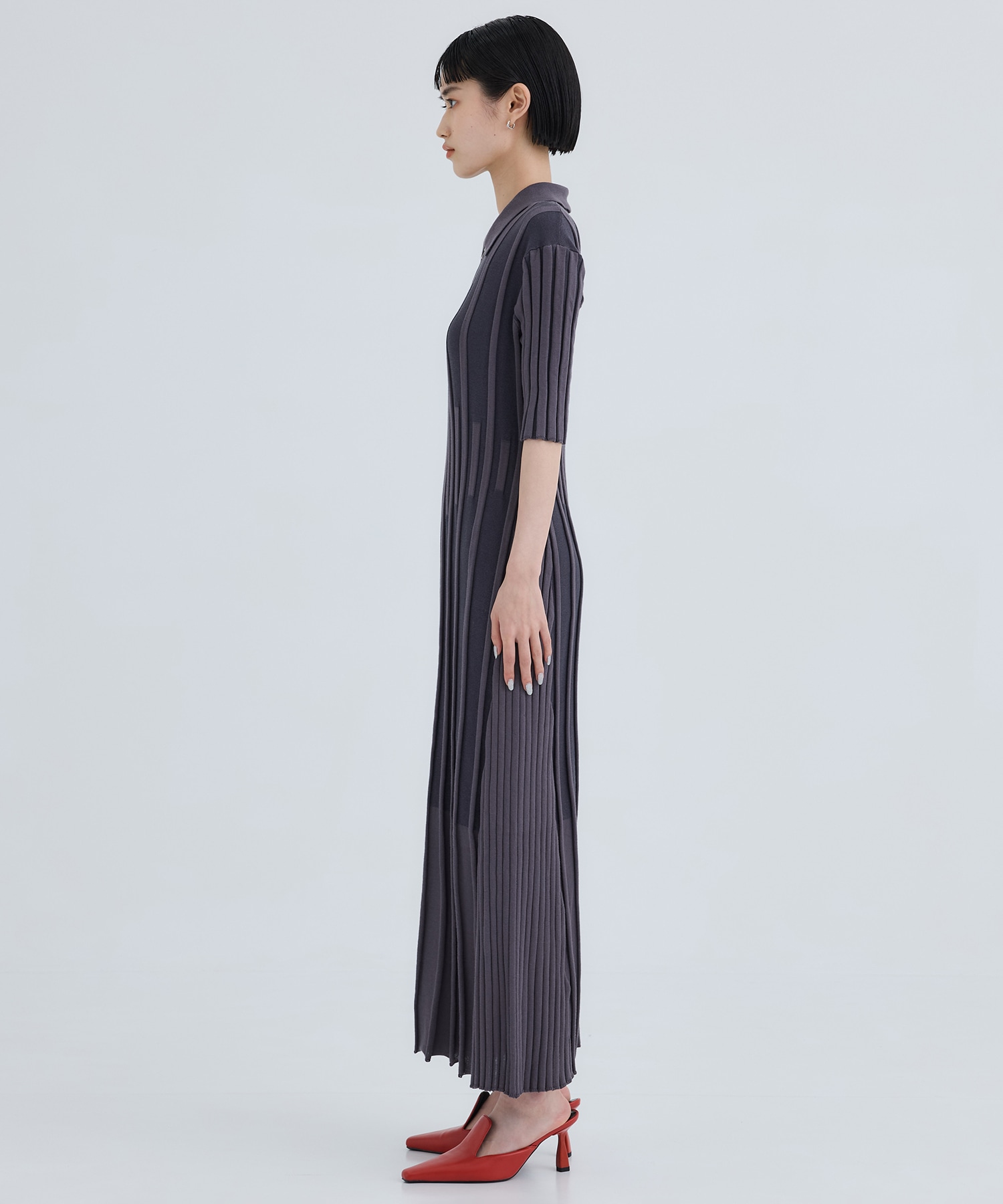 別注HALF SLEEVE ZIP DRESS CINOH
