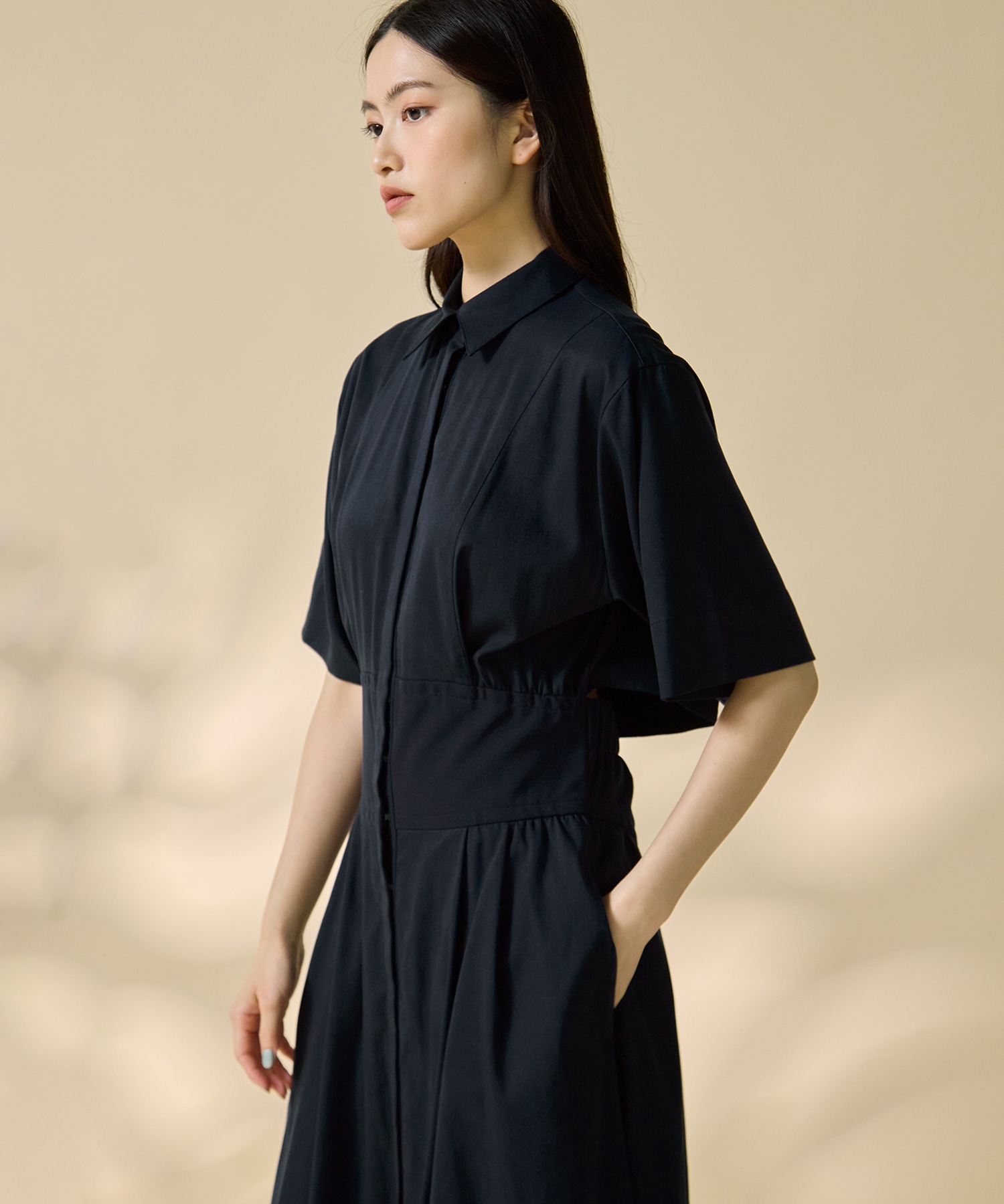 Corset Detail Shirt Dress STUDIOUS
