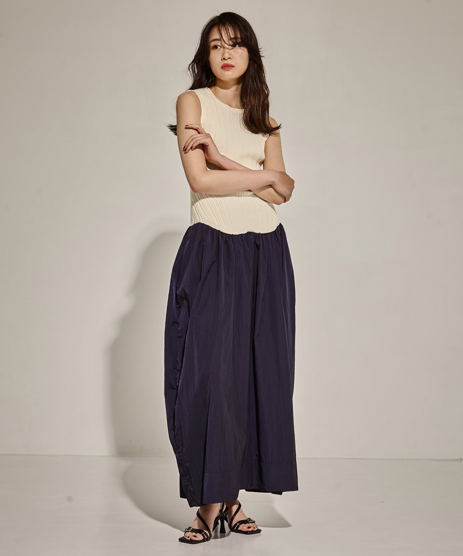 2way Sleeve Knit Dress STUDIOUS