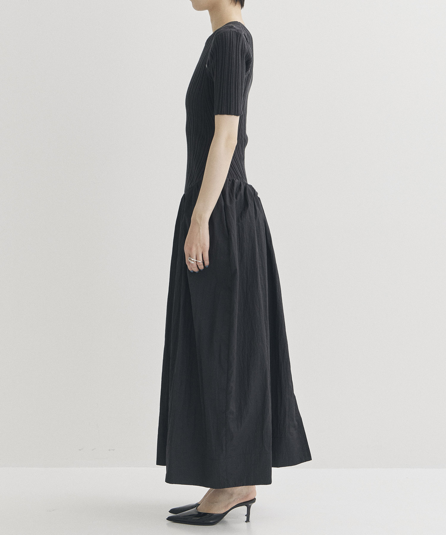 2way Sleeve Knit Dress STUDIOUS