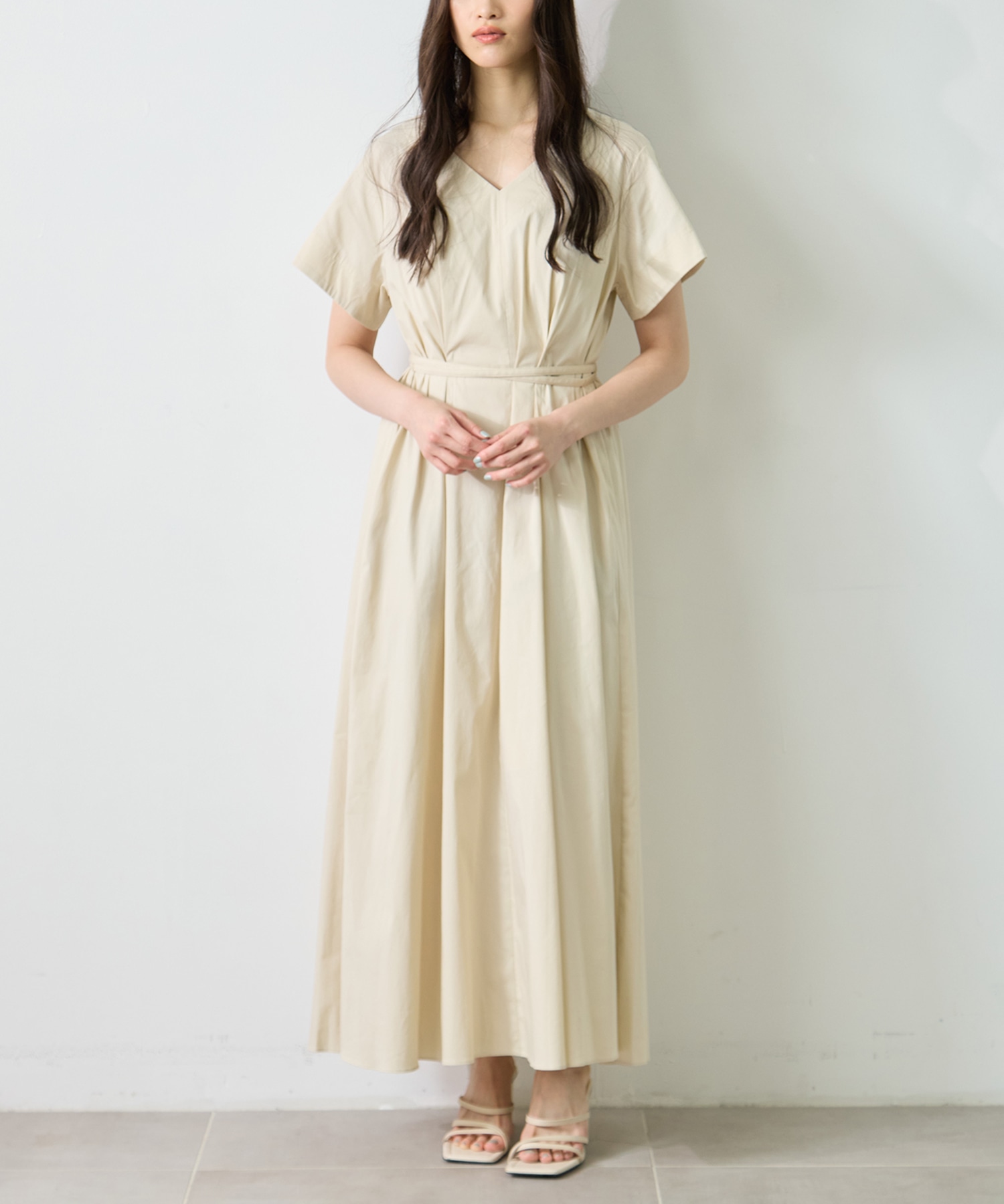 V-Neck Flare Dress STUDIOUS
