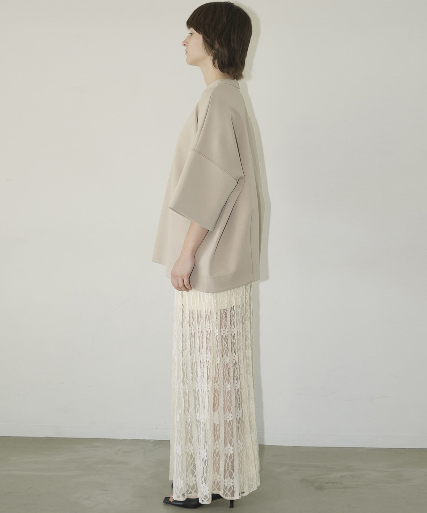 BULKY LINE HALF SLEEVE TOPS CLANE