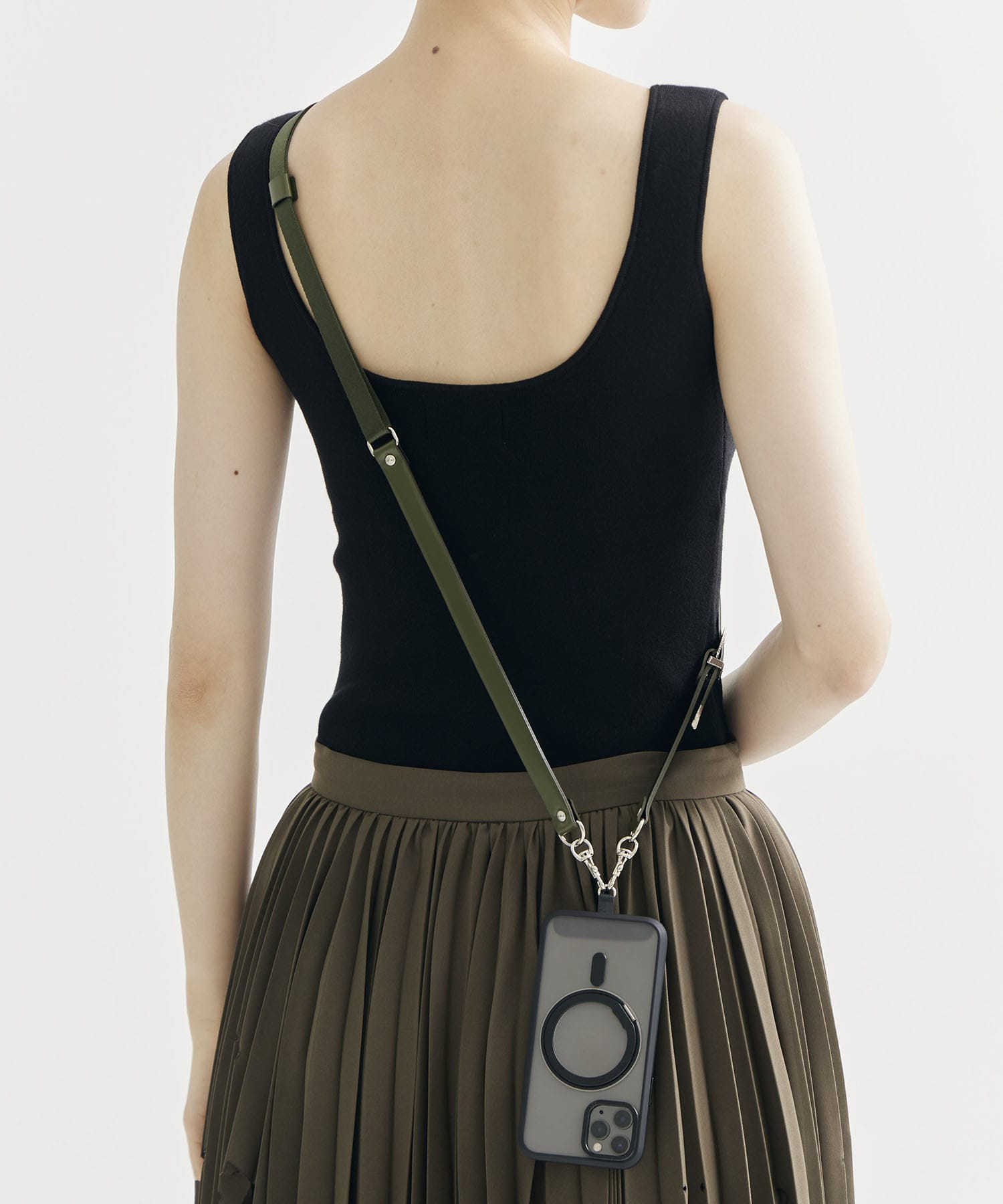 Leather nylon phone strap TOGA