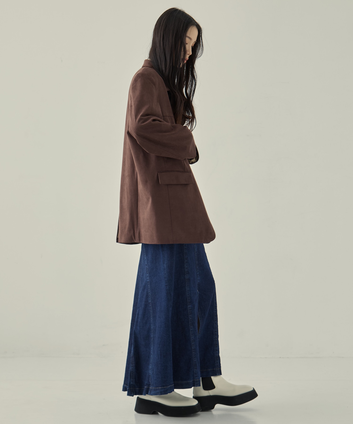 Back Flare Denim SK STUDIOUS