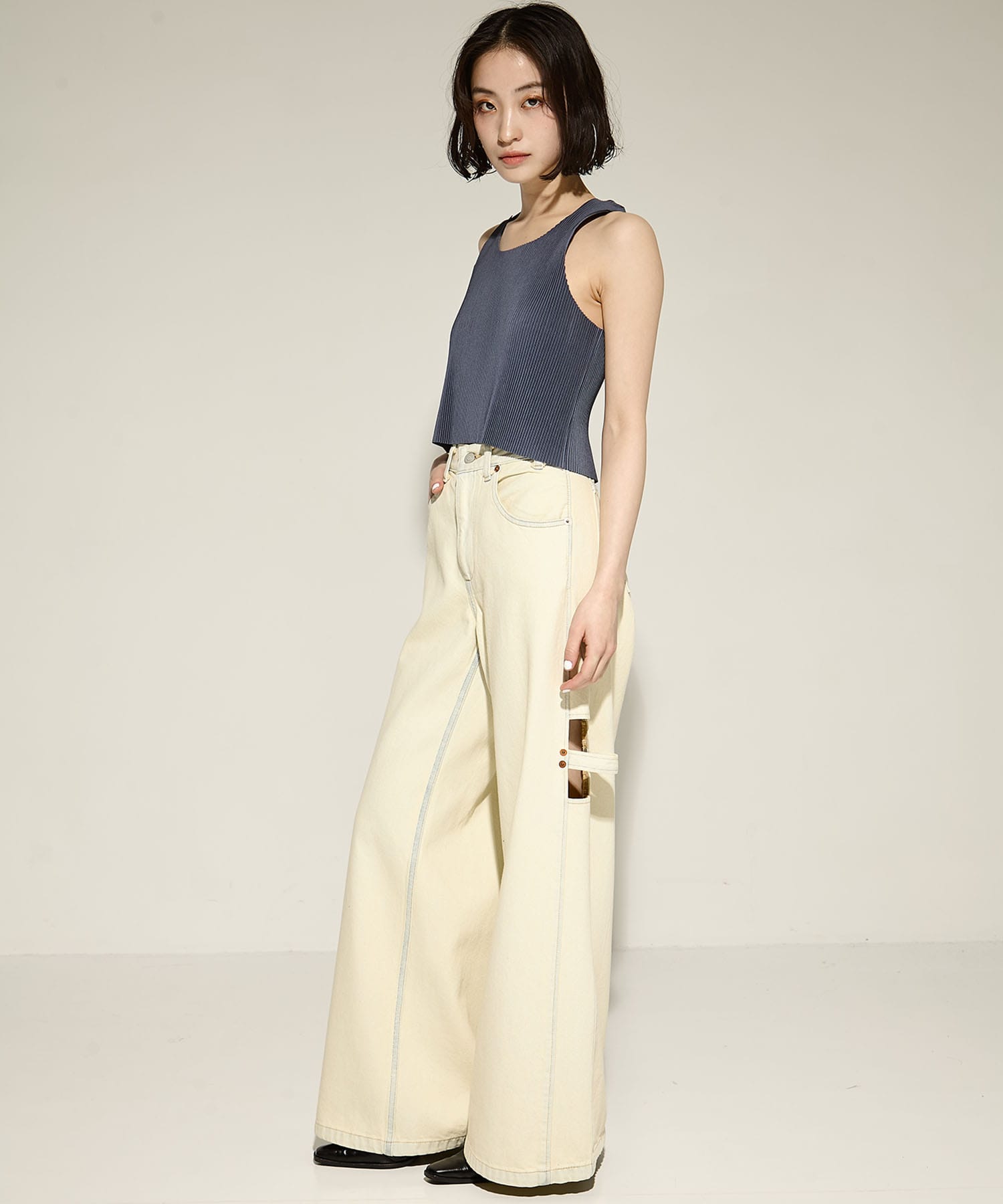 SHEER LAYERED LONG SLEEVE TOP kotohayokozawa