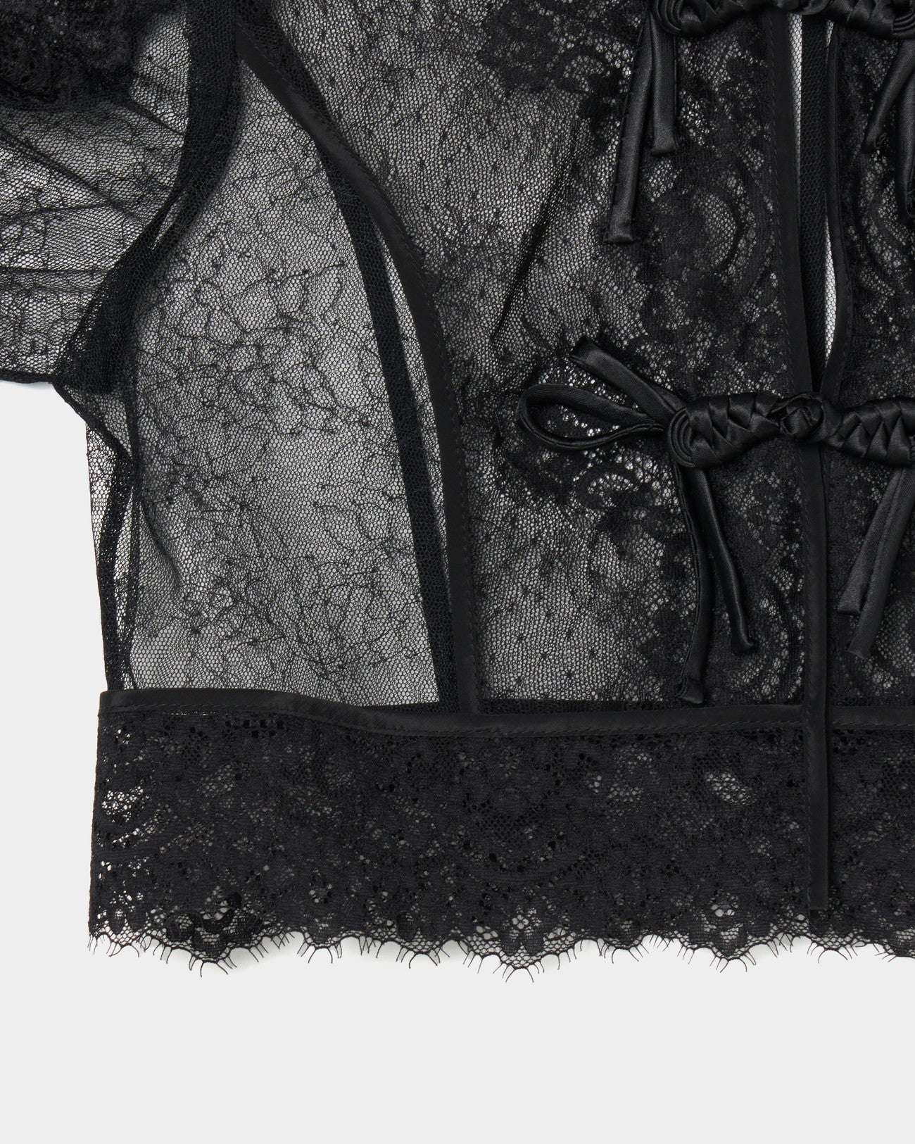 flower lace short cardigan tanakadaisuke