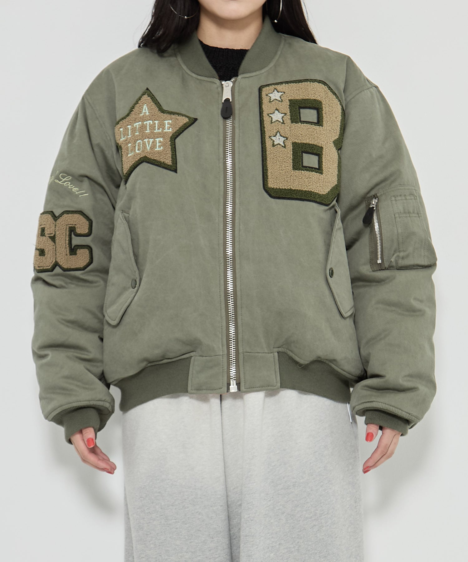 x F.M.C.D / Varsity Cotton Bomber Jacket BASICKS