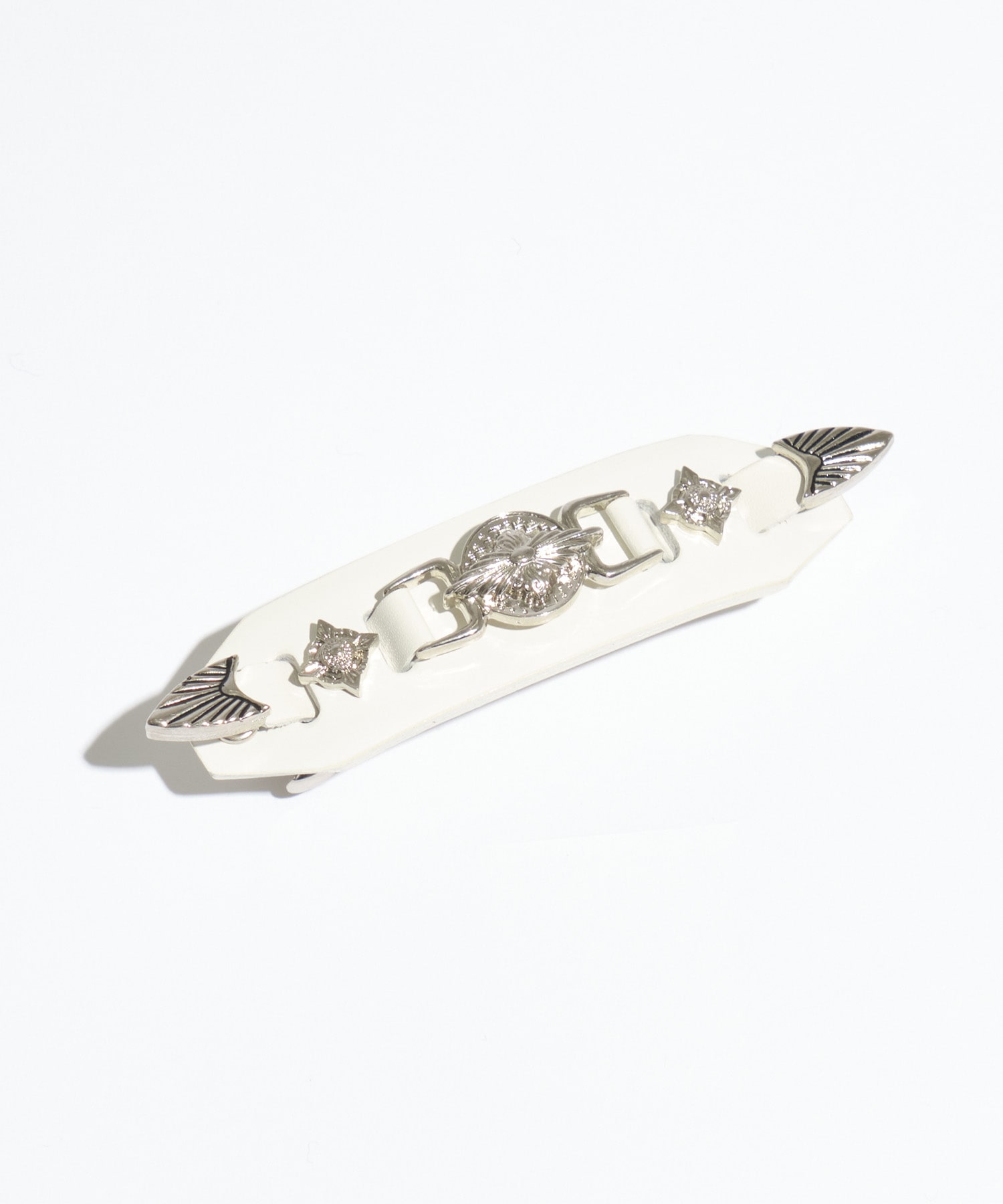 別注Metal leather barette mini TOGA
